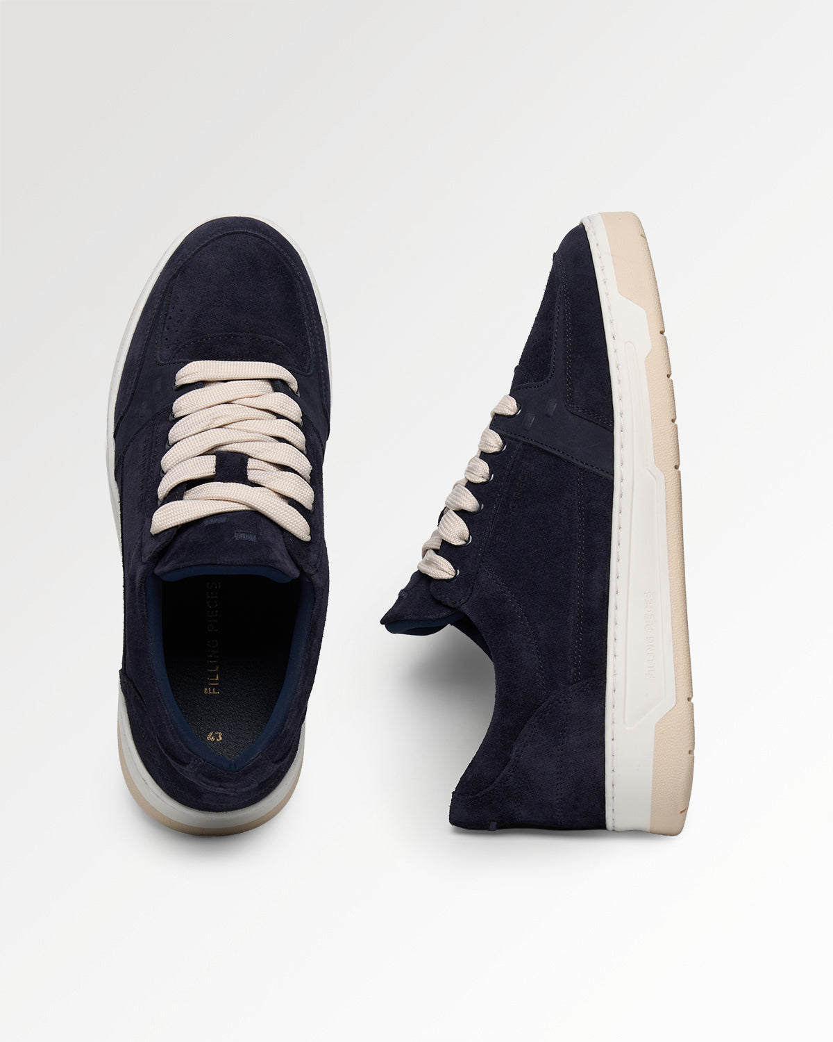 Filling Pieces Low Vise Suede Navy sneakers navy