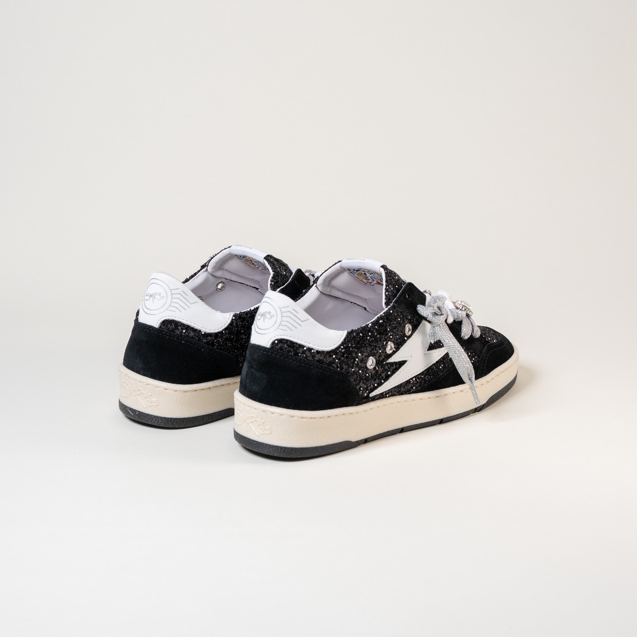 SMR Dany E193 basket glitter noir bijoux argent