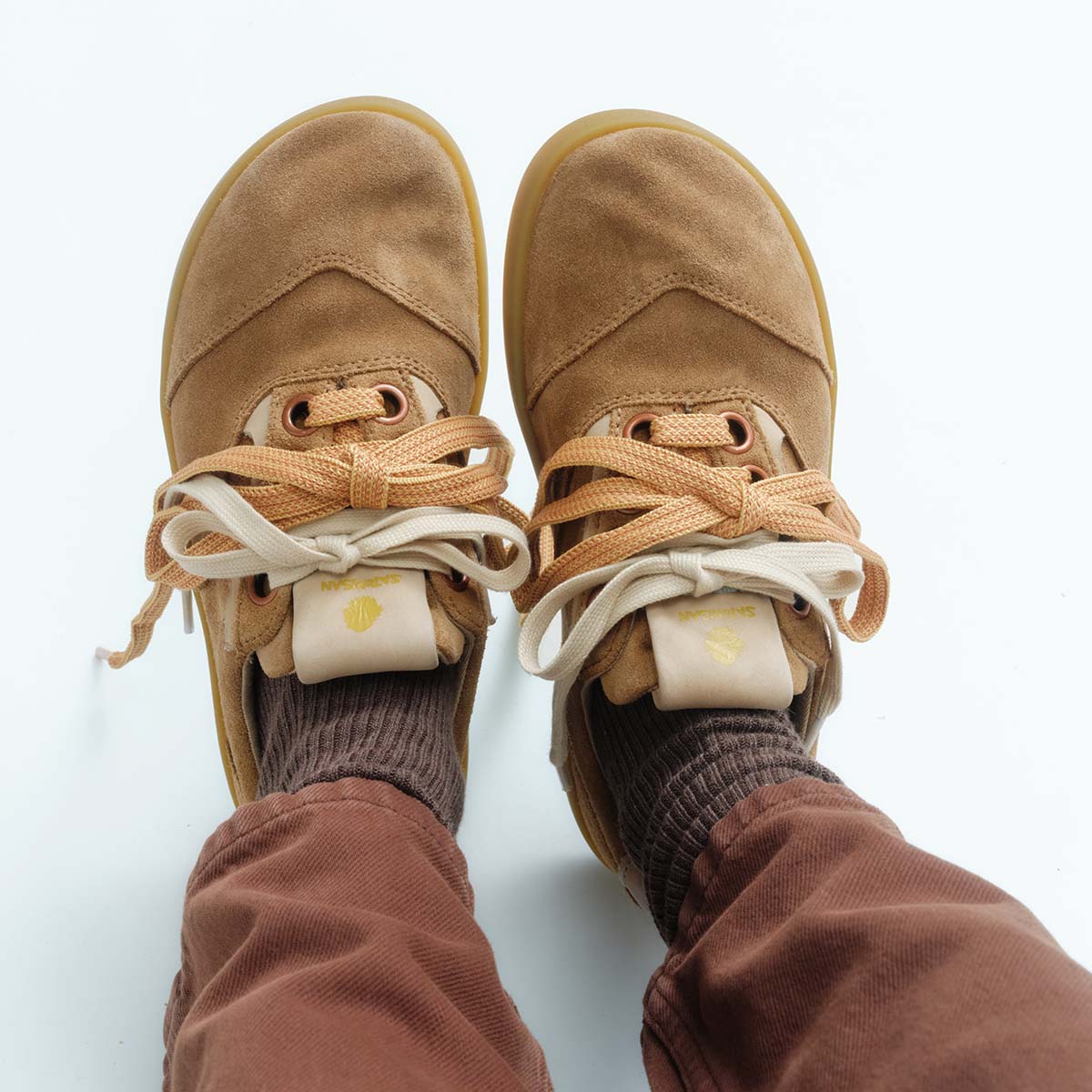 Satorisan Hatko Suede sneakers Faded Chestnut daim