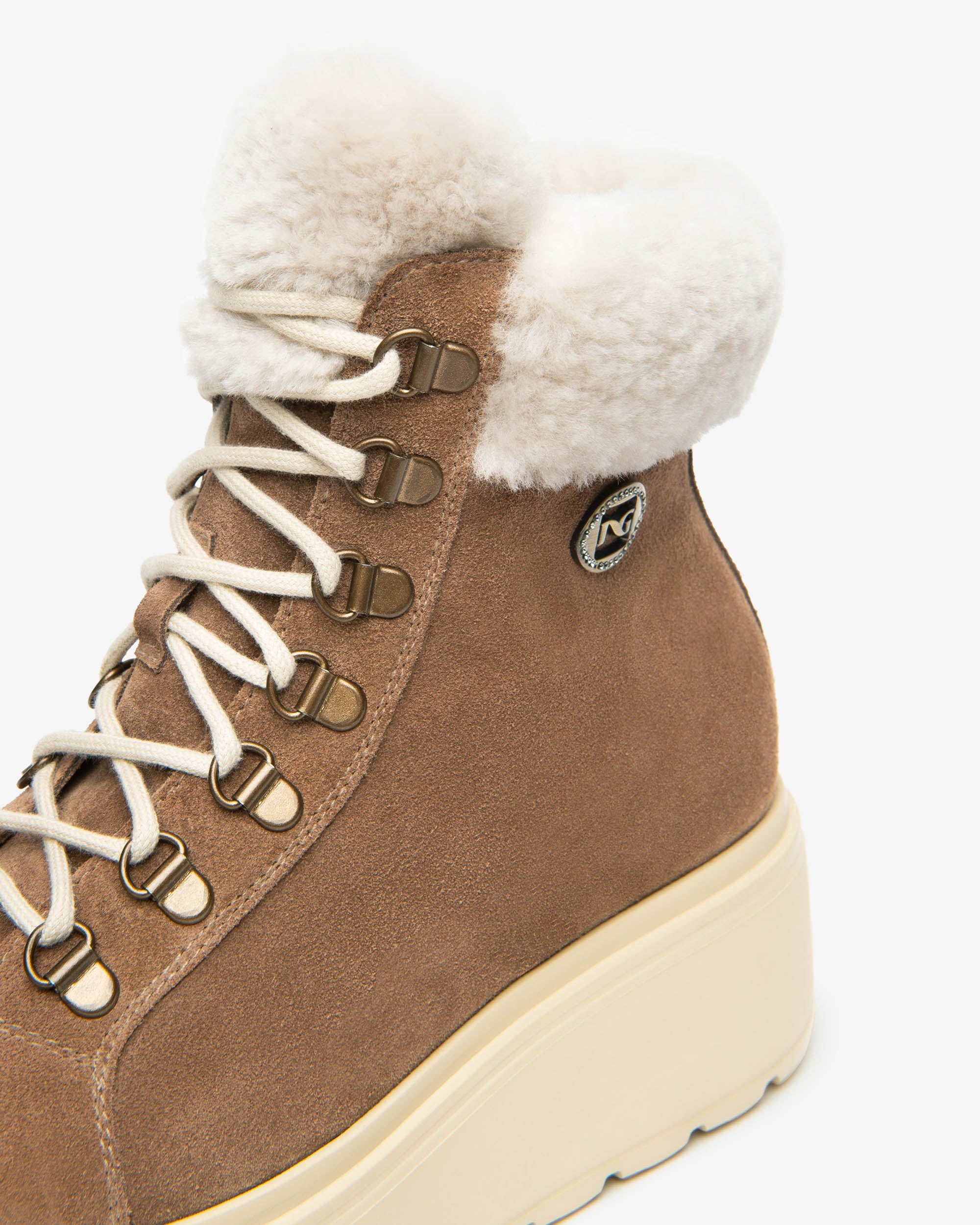 NeroGiardini Bottines Femme Daim Plateforme 55 mm
