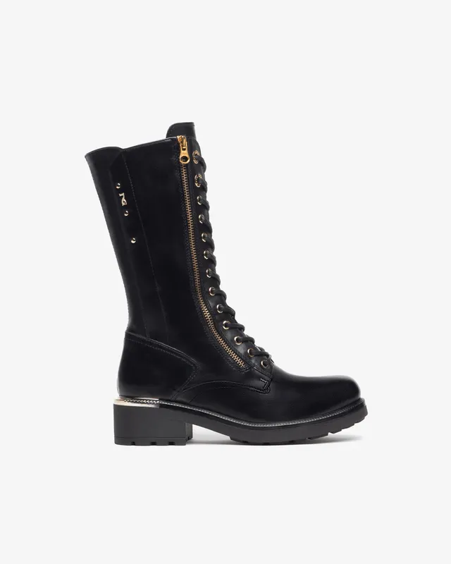 NeroGiardini Bottes Femme Cuir Détails Métal 35-41
