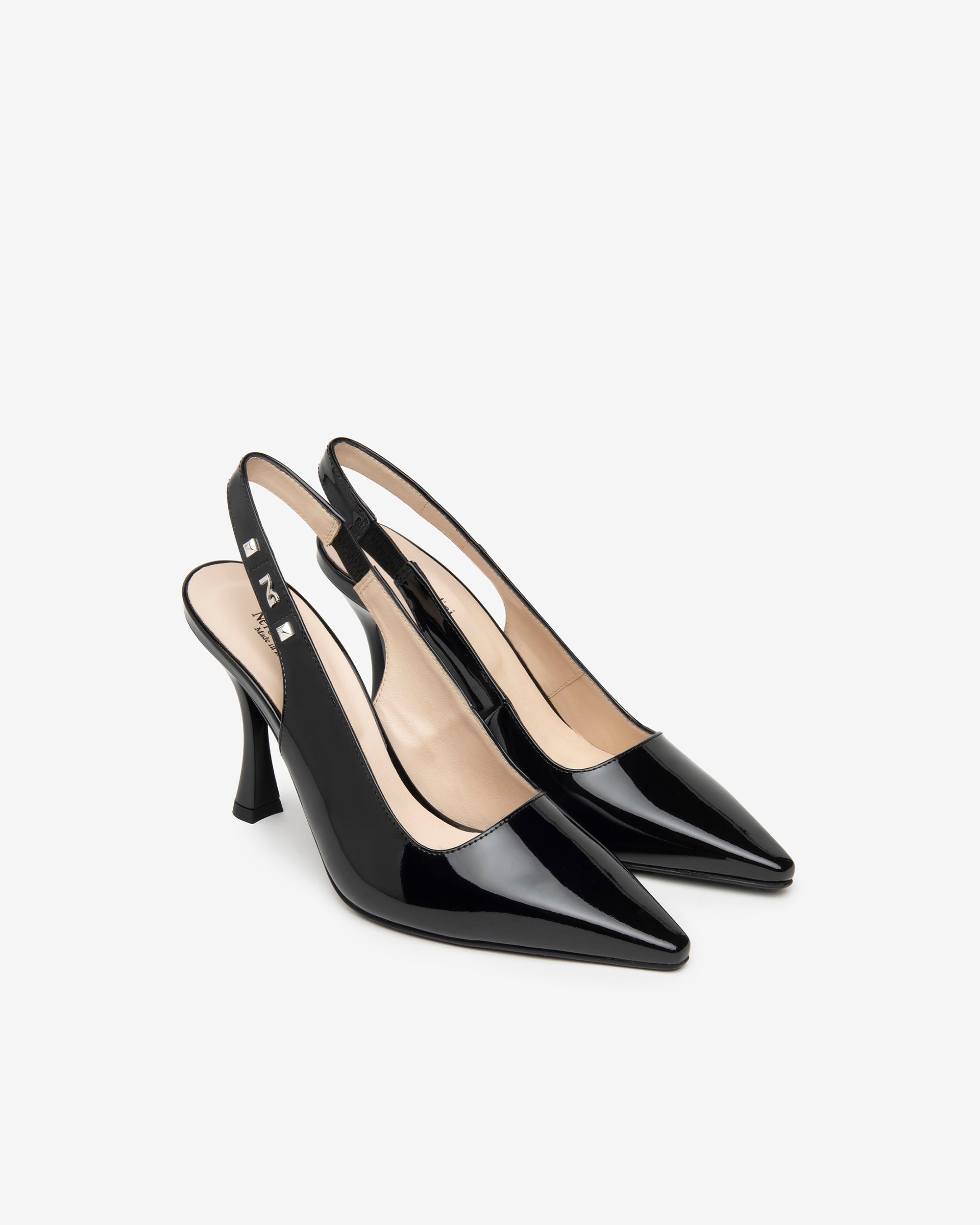 Nerogiardini Escarpins vernis femme sling-back élégants