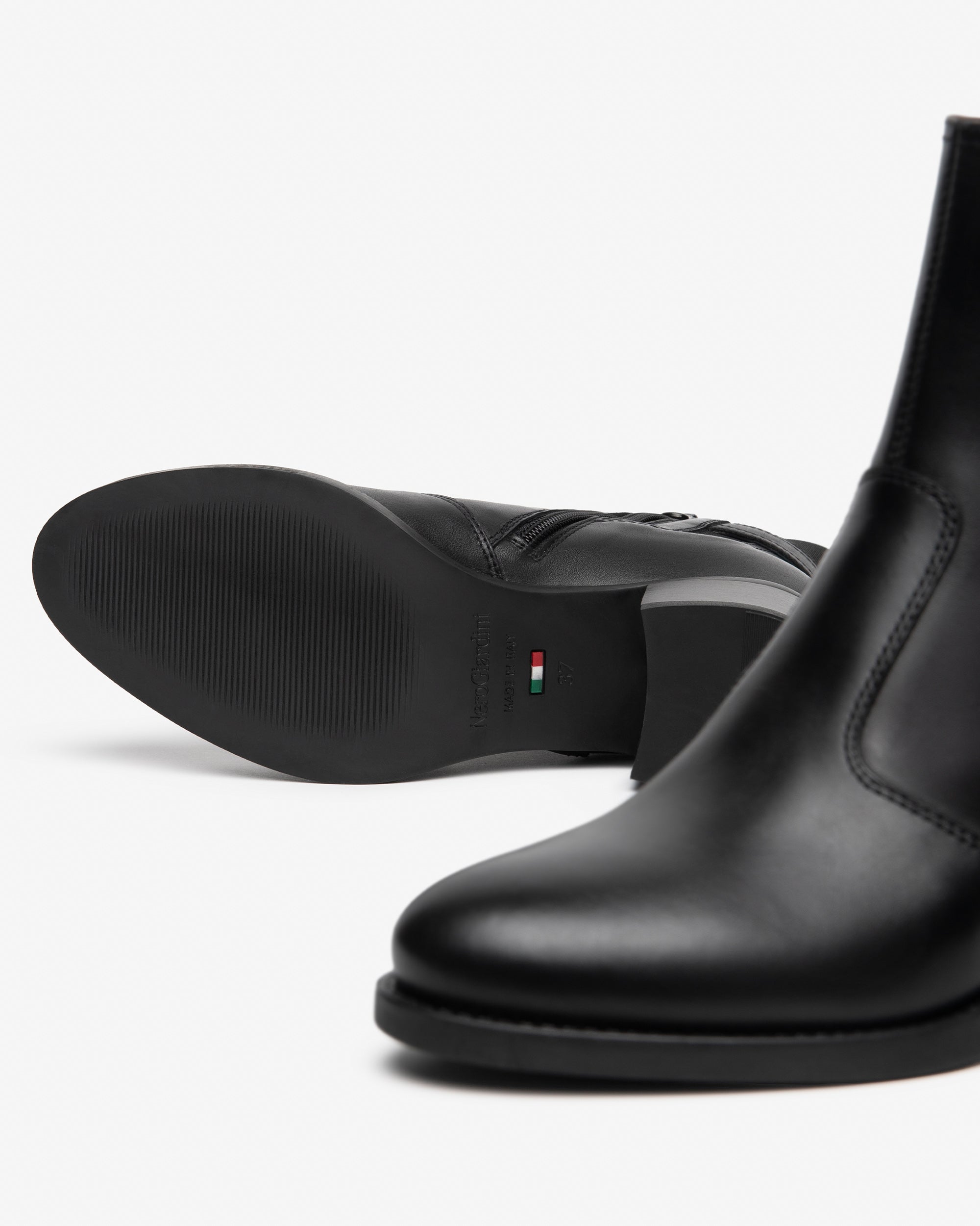 NeroGiardini Bottines Femme cuir tissu talon 40 mm