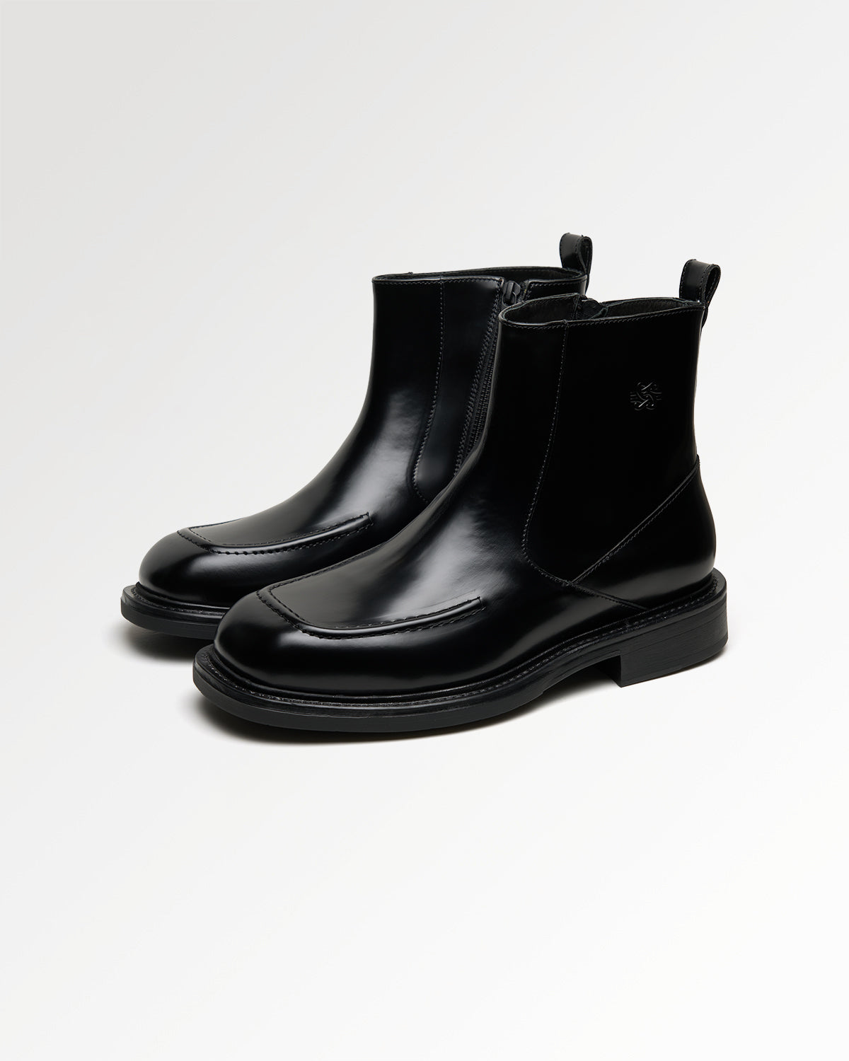 Filling Pieces Shaft Boot Polido bottes cuir noir