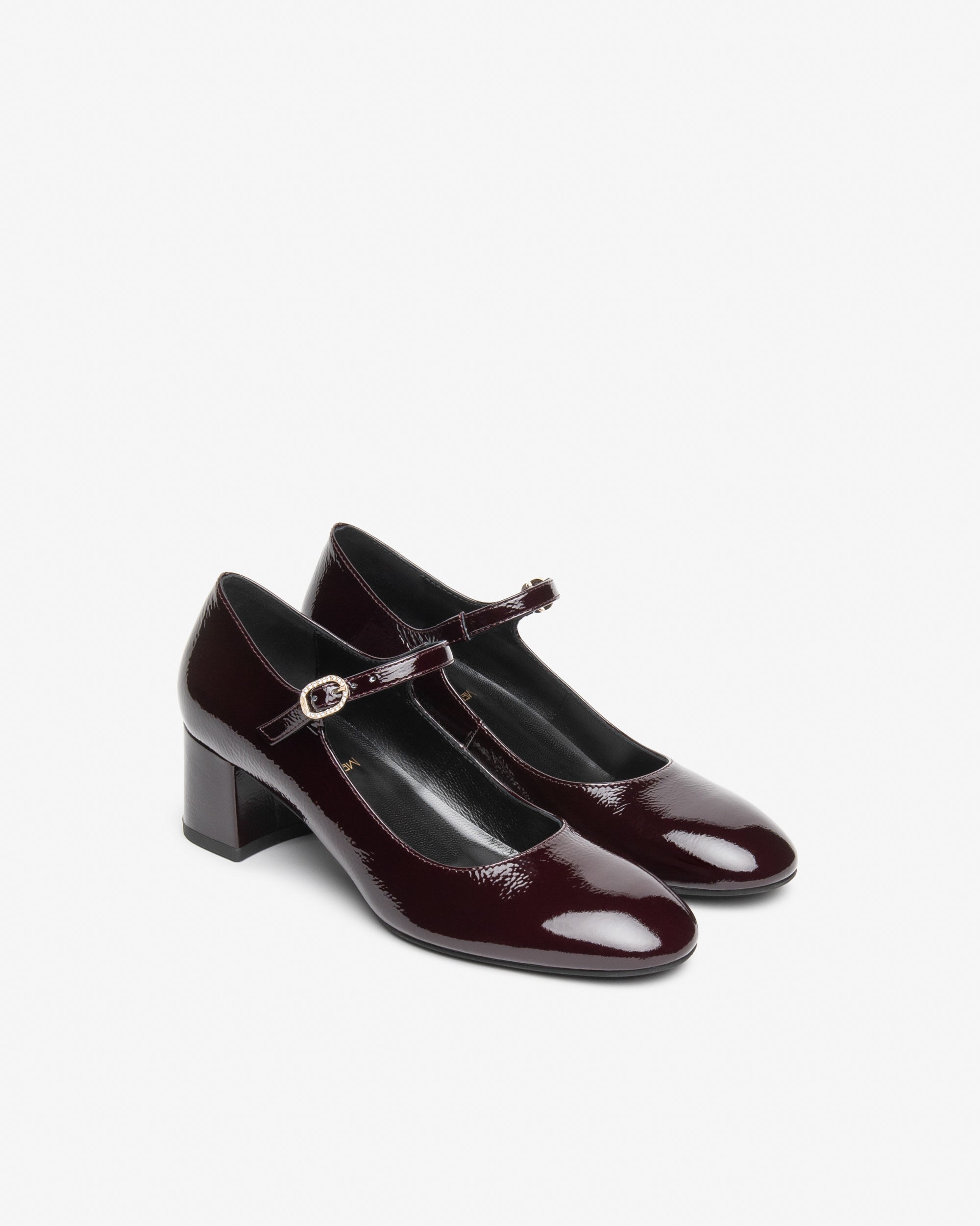 NeroGiardini Ballerines Mary Jane Vernis Femme Talon 5 cm