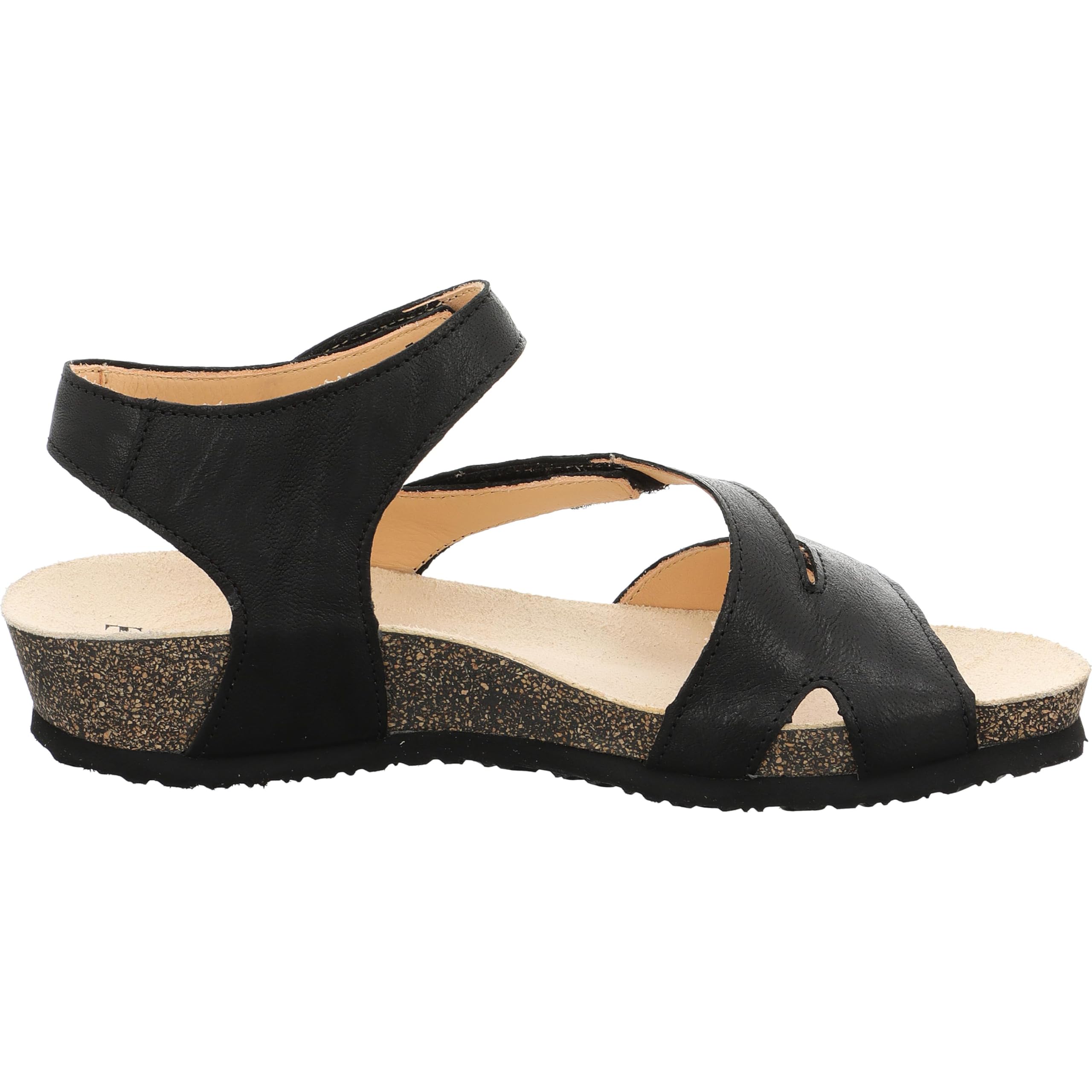 Think Dumia sandale femme 38 EU noir cuir confort