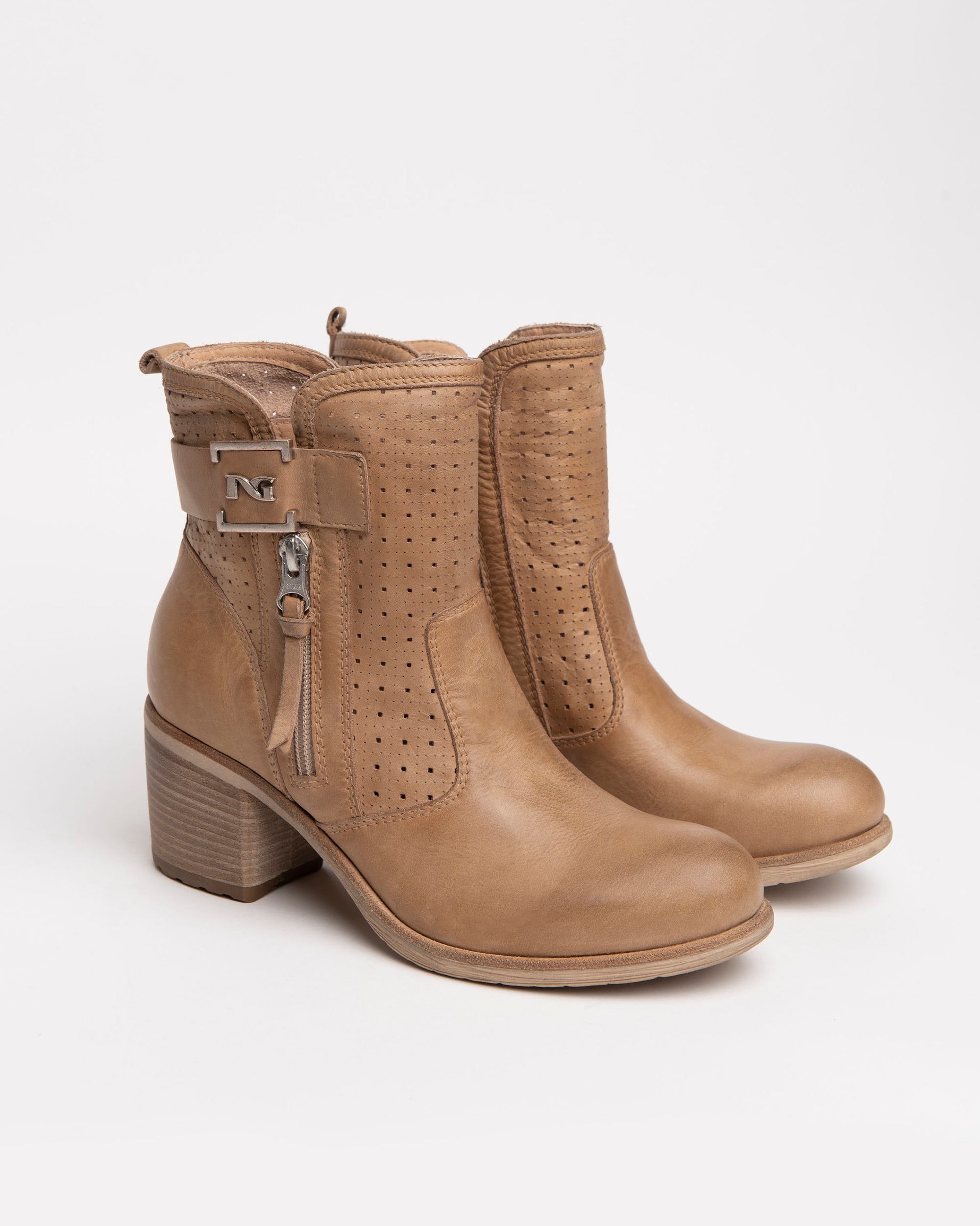 NeroGiardini Bottines Santiags Cuir Velours Femme 35-41