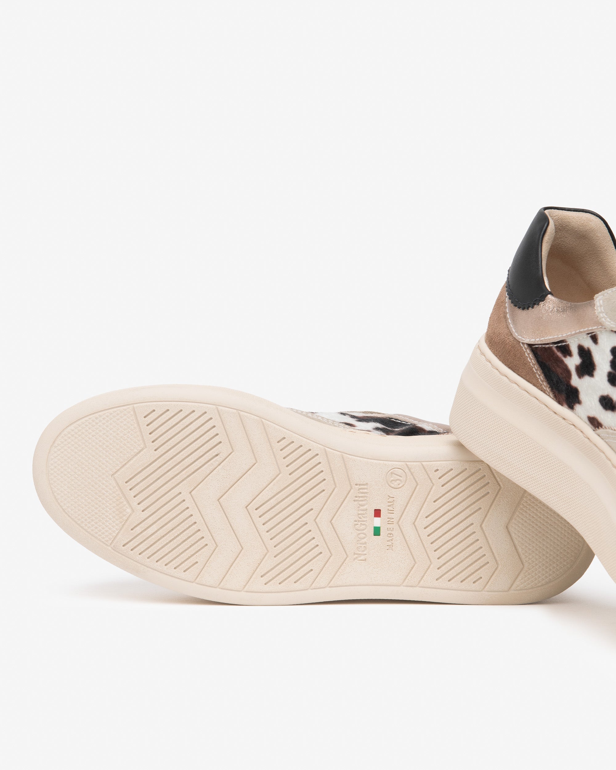 NeroGiardini Sneakers Femme Daim Plateforme 45 mm