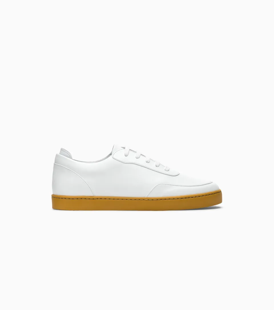 JAK Nova Mustard baskets cuir moutarde ville