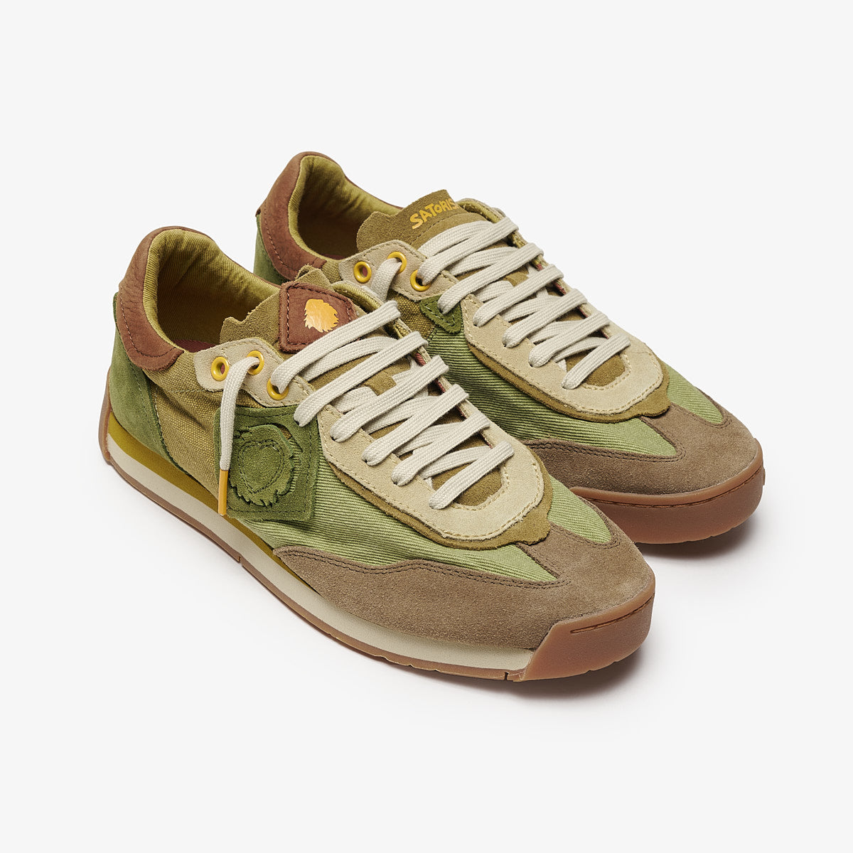 Satorisan Ensō Gaia baskets camouflage moss toile