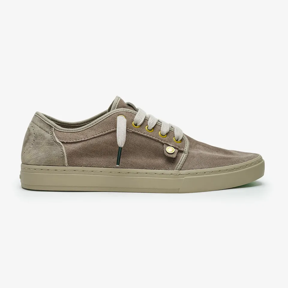 Satorisan Heisei Suede baskets Driftwood Brown cuir
