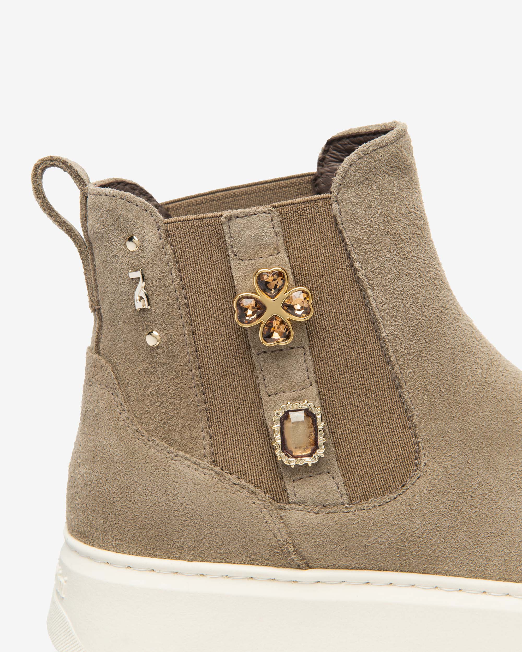 NeroGiardini Bottines Chelsea Femme Cuir Velours 38