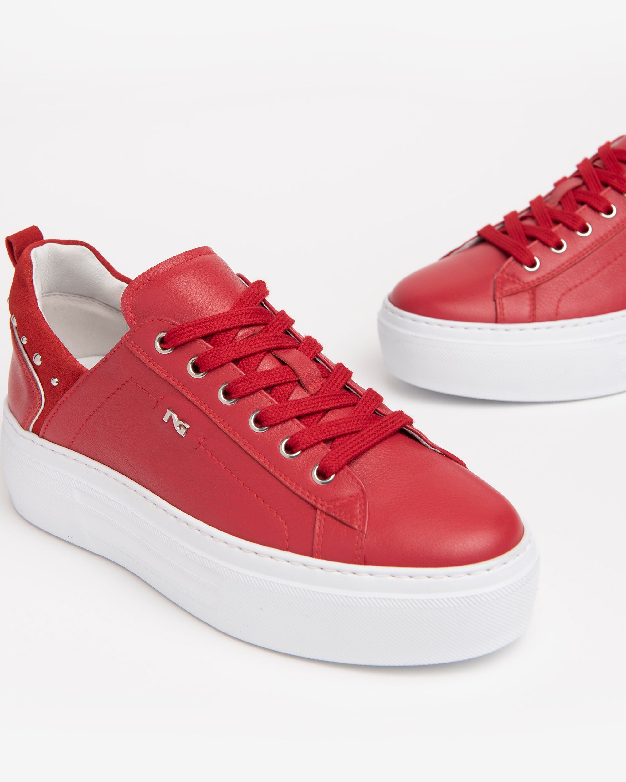 NeroGiardini Sneakers Cuir Velours Plateforme 4,5 cm