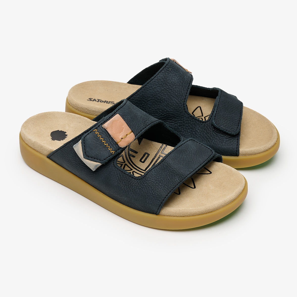 Satorisan Hootsani Premium sandales Carbon cuir
