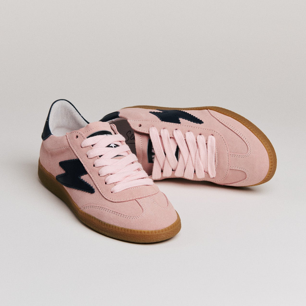SMR Emily D330 baskets roses daim pointure 36-41