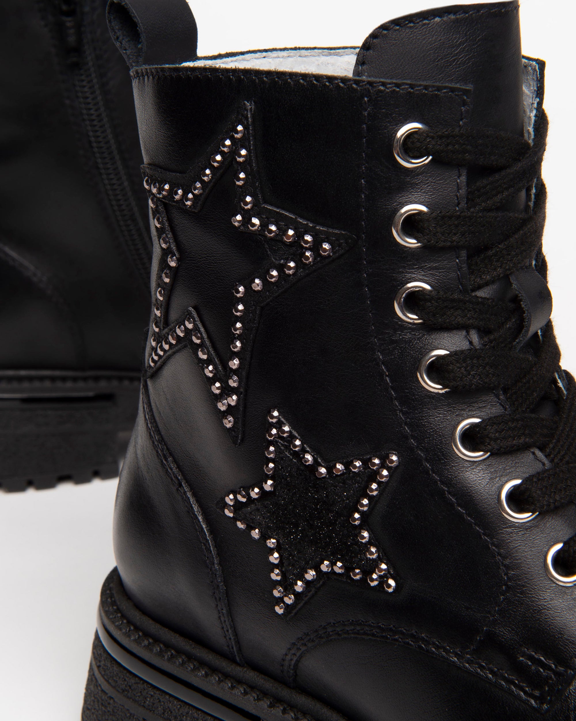 NeroGiardini Bottines Teens Fille Cuir à Lacets