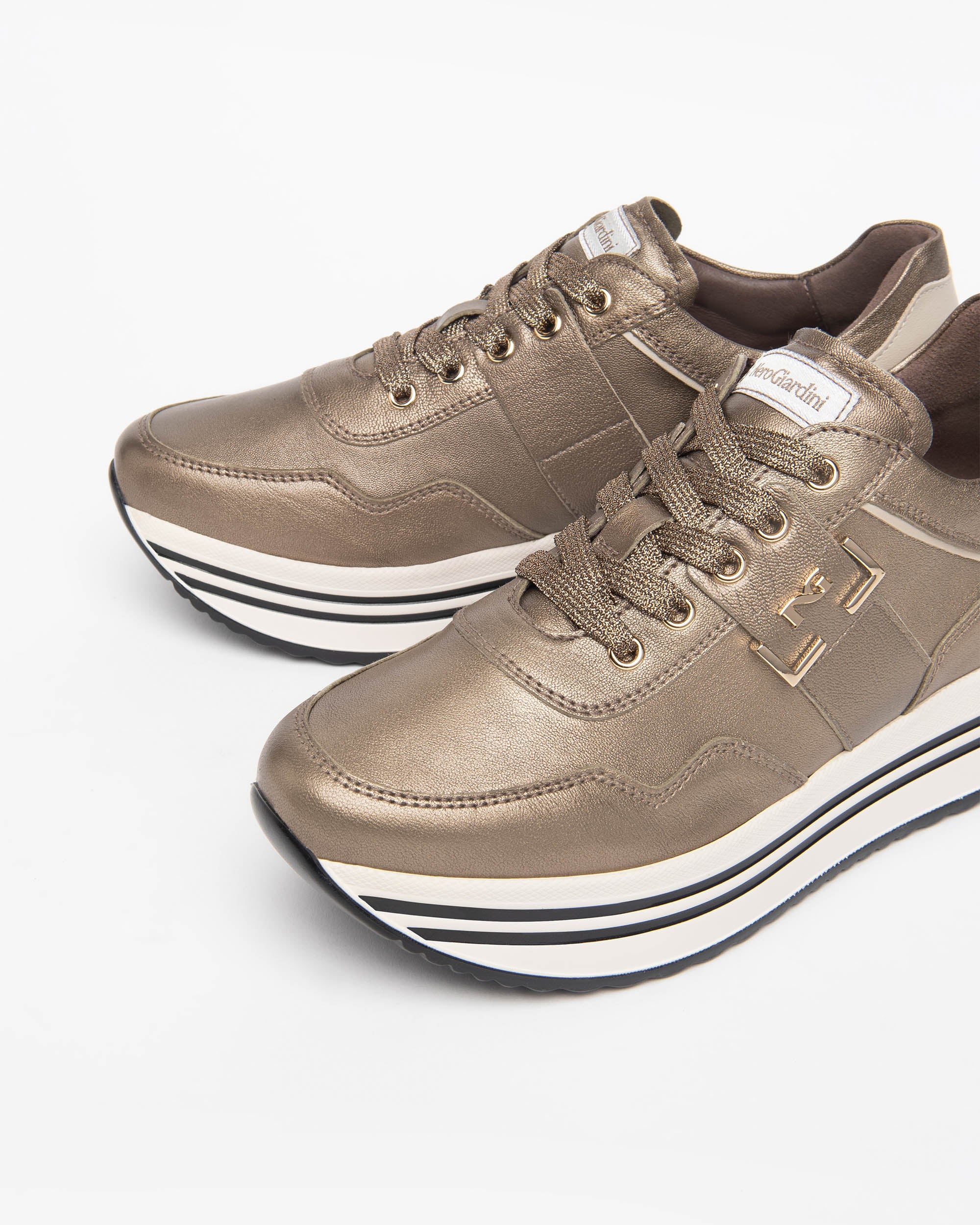 NeroGiardini Sneakers Femme Cuir Confort DryGo