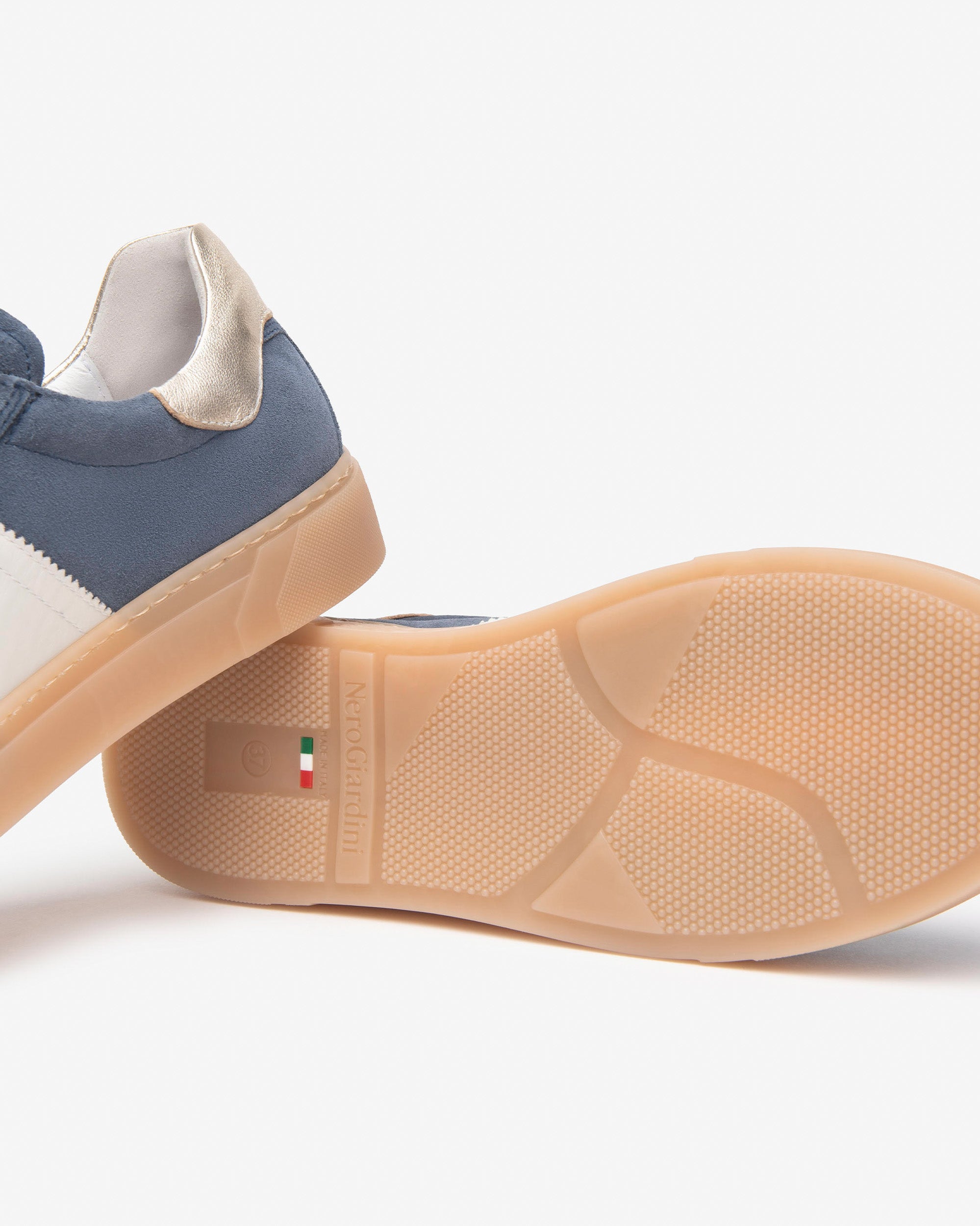 NeroGiardini Sneakers Femme Cuir Velours Baskets Confort