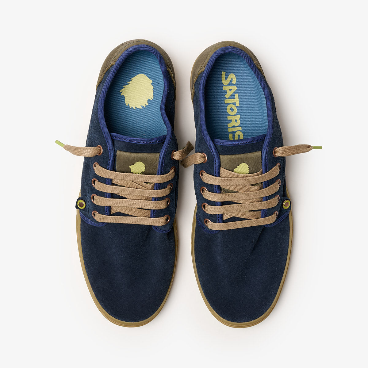 Satorisan Heisei Suede Navy sneakers suède bleu