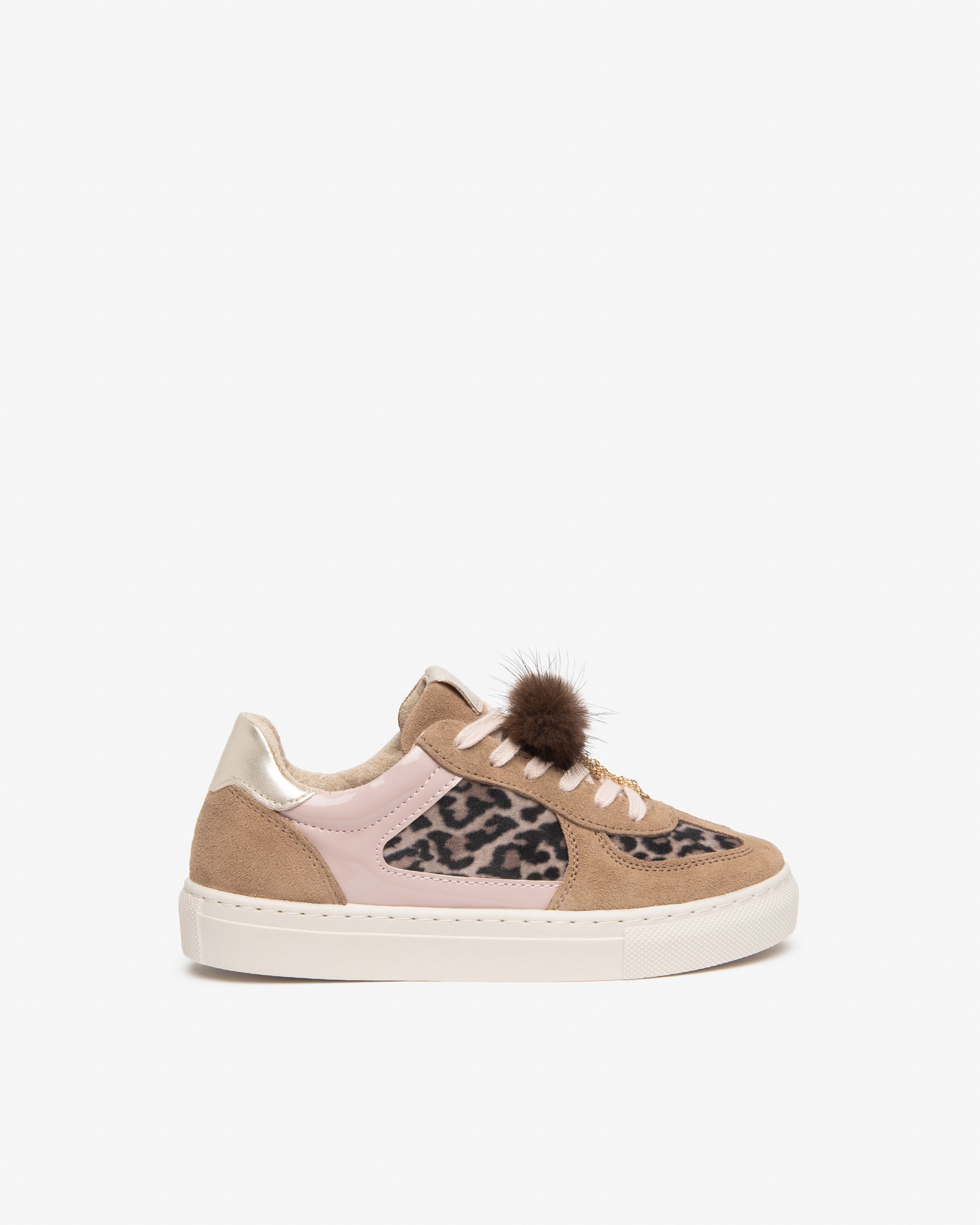 NeroGiardini Sneakers sneakers fille cuir velours pompon