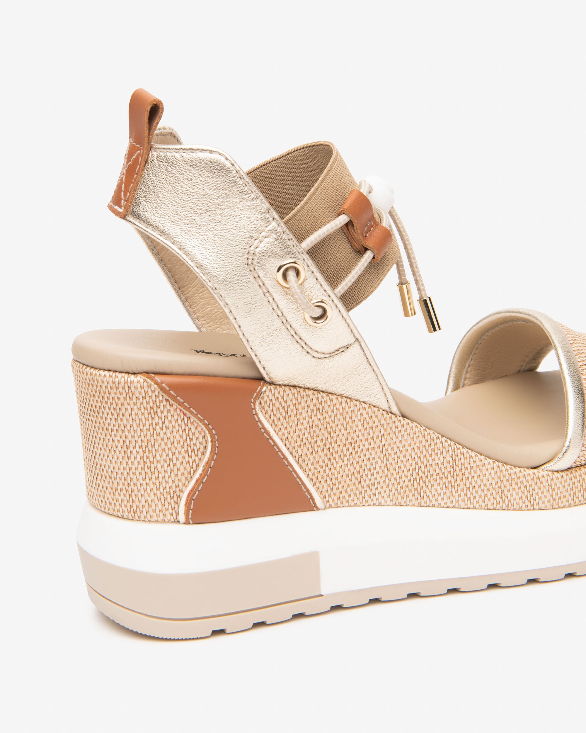 NeroGiardini Sandales Femme Cuir Toile Été Ville