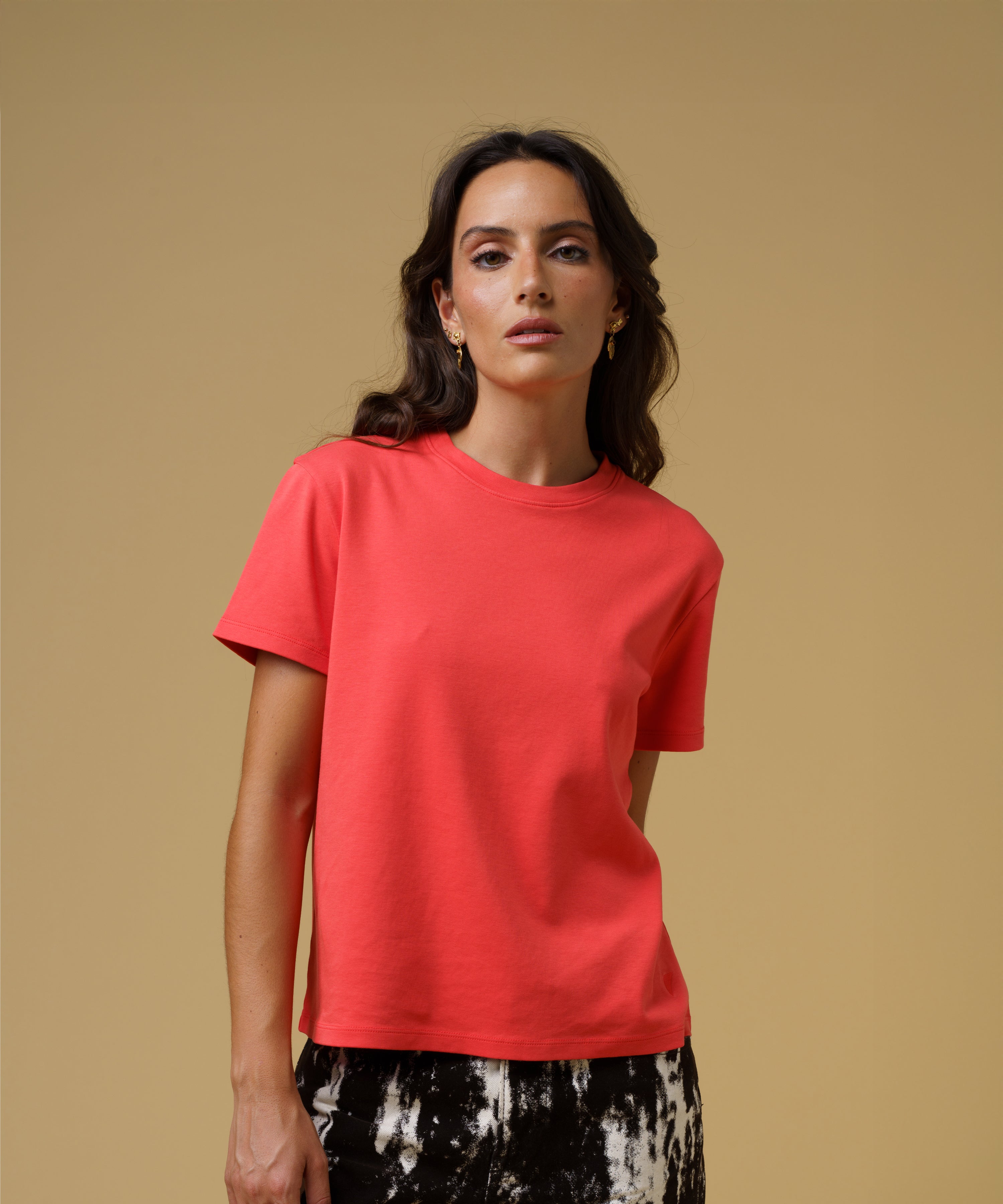 JAK T-Shirt 01 t-shirt femme orange coton bio