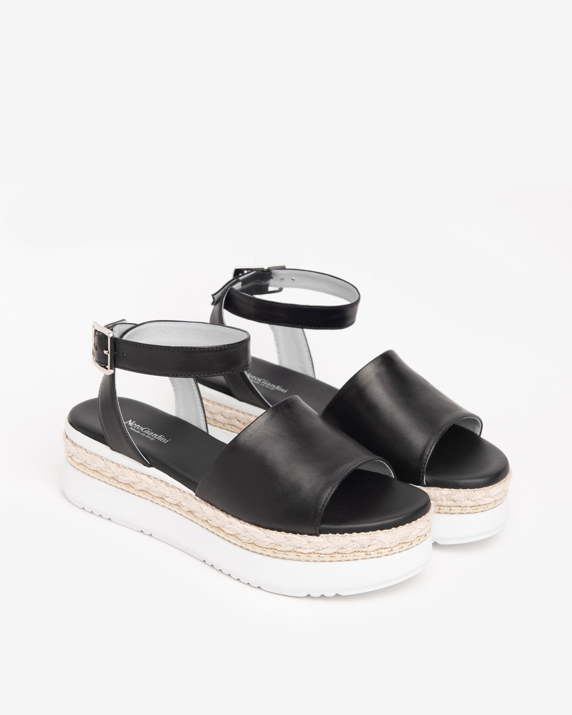 NeroGiardini Sandales Femme Cuir Été Italie