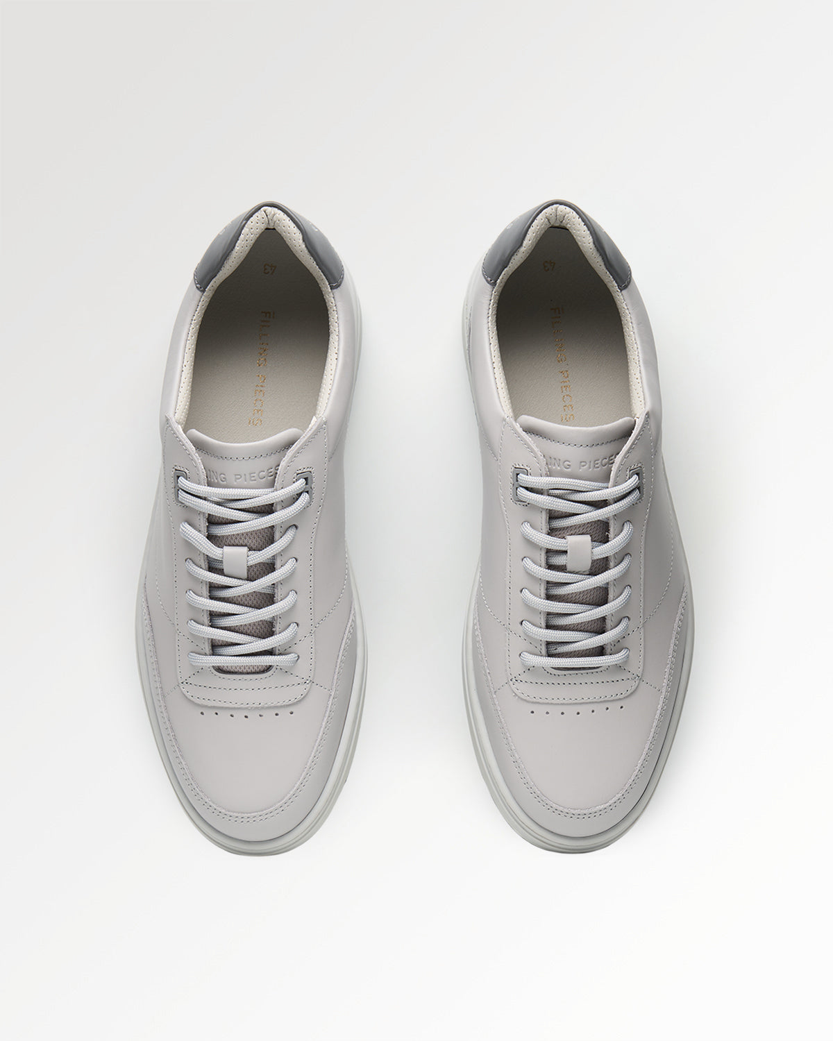 Filling Pieces Mondo Trim All Grey sneakers gris cuir