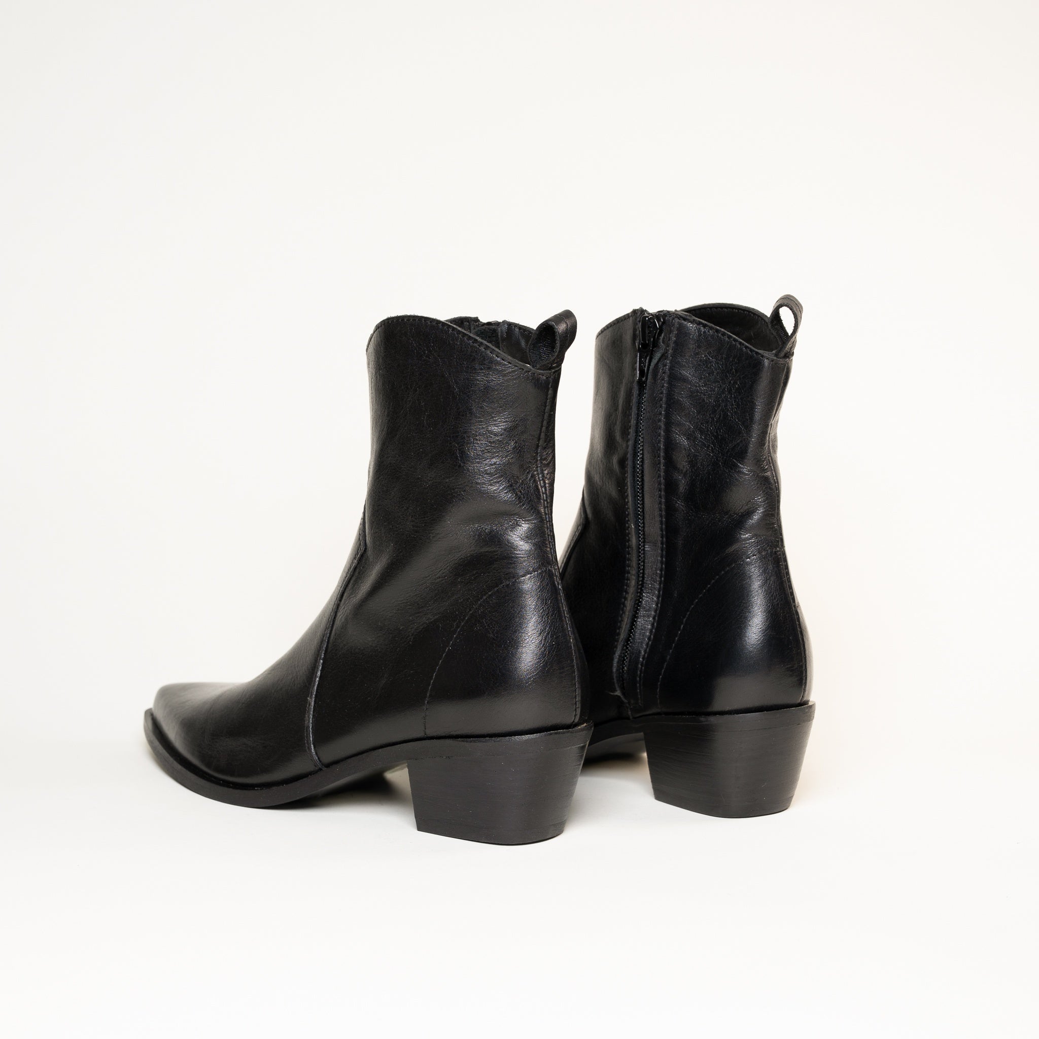 SMR Nirvana Nero E1454E5 bottines cuir noir talon 5 cm