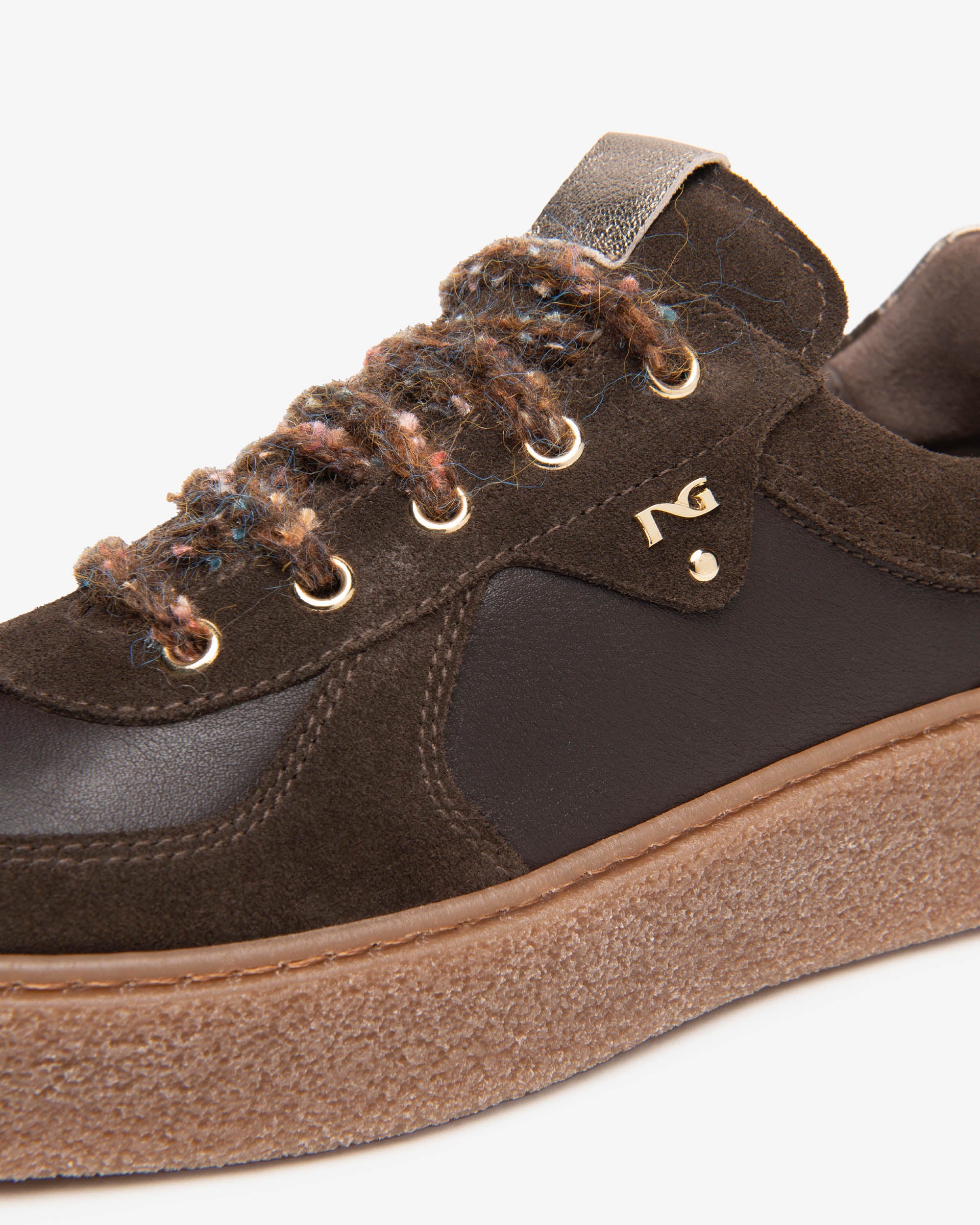 NeroGiardini Sneakers Cuir Daim Femme Semelle 45 mm