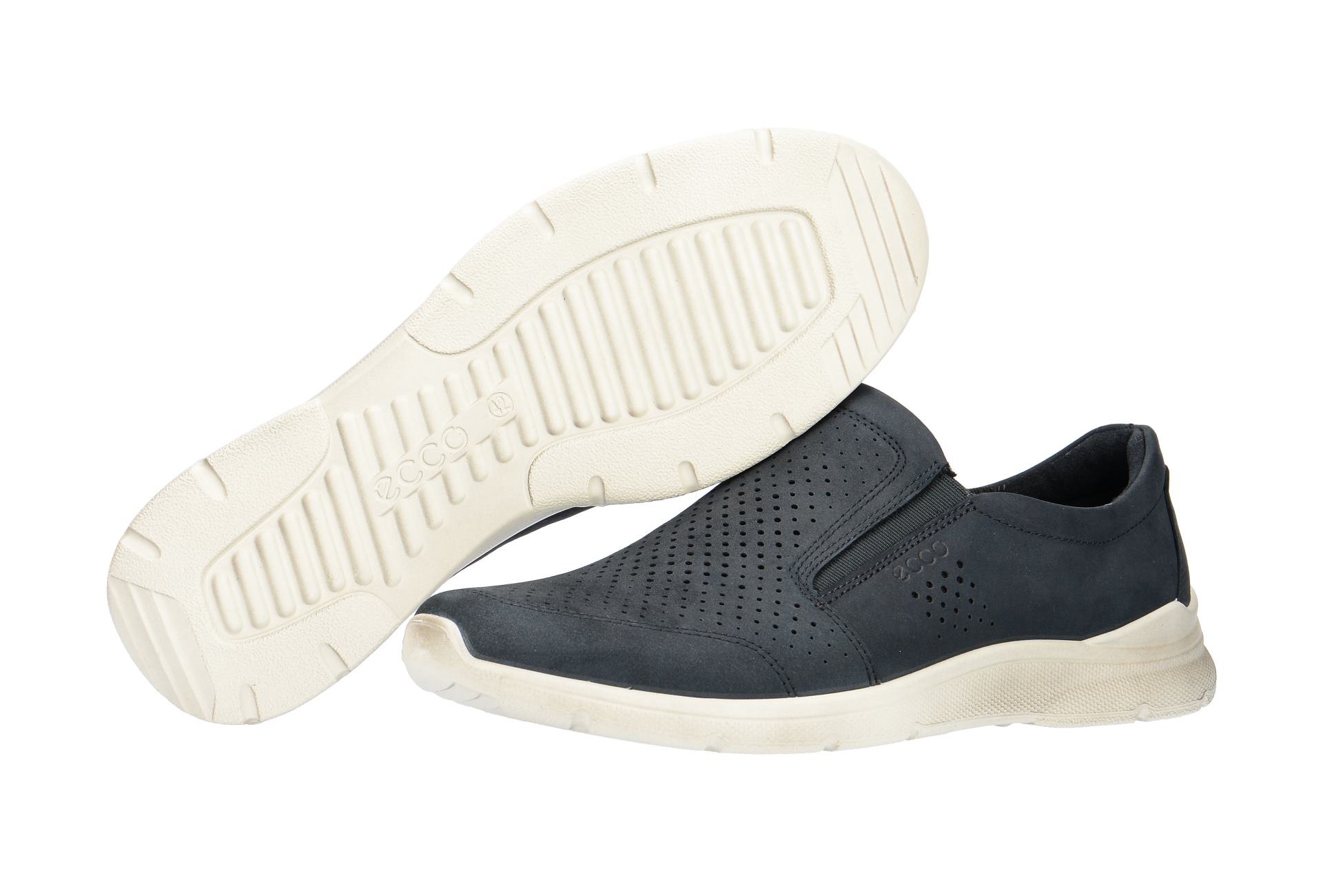 ECCO Irving basket homme navy cuir