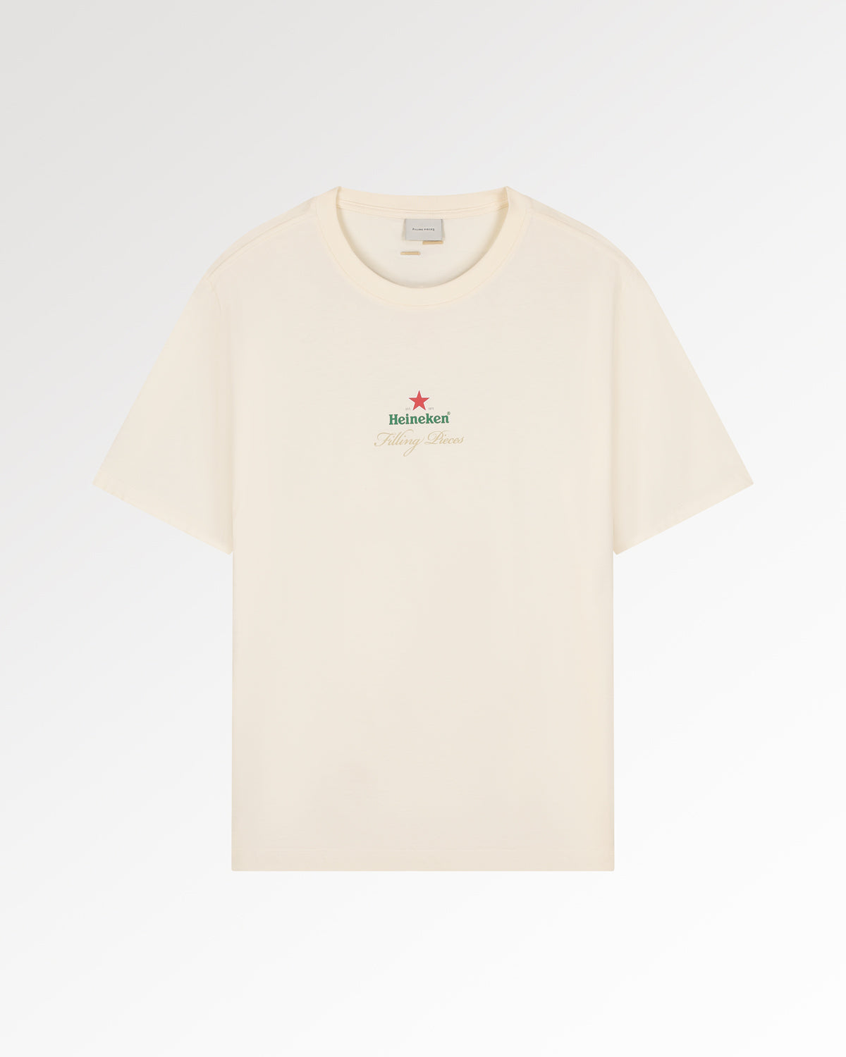 Filling Pieces T-shirt Heineken Logo t-shirt coton blanc Antique White