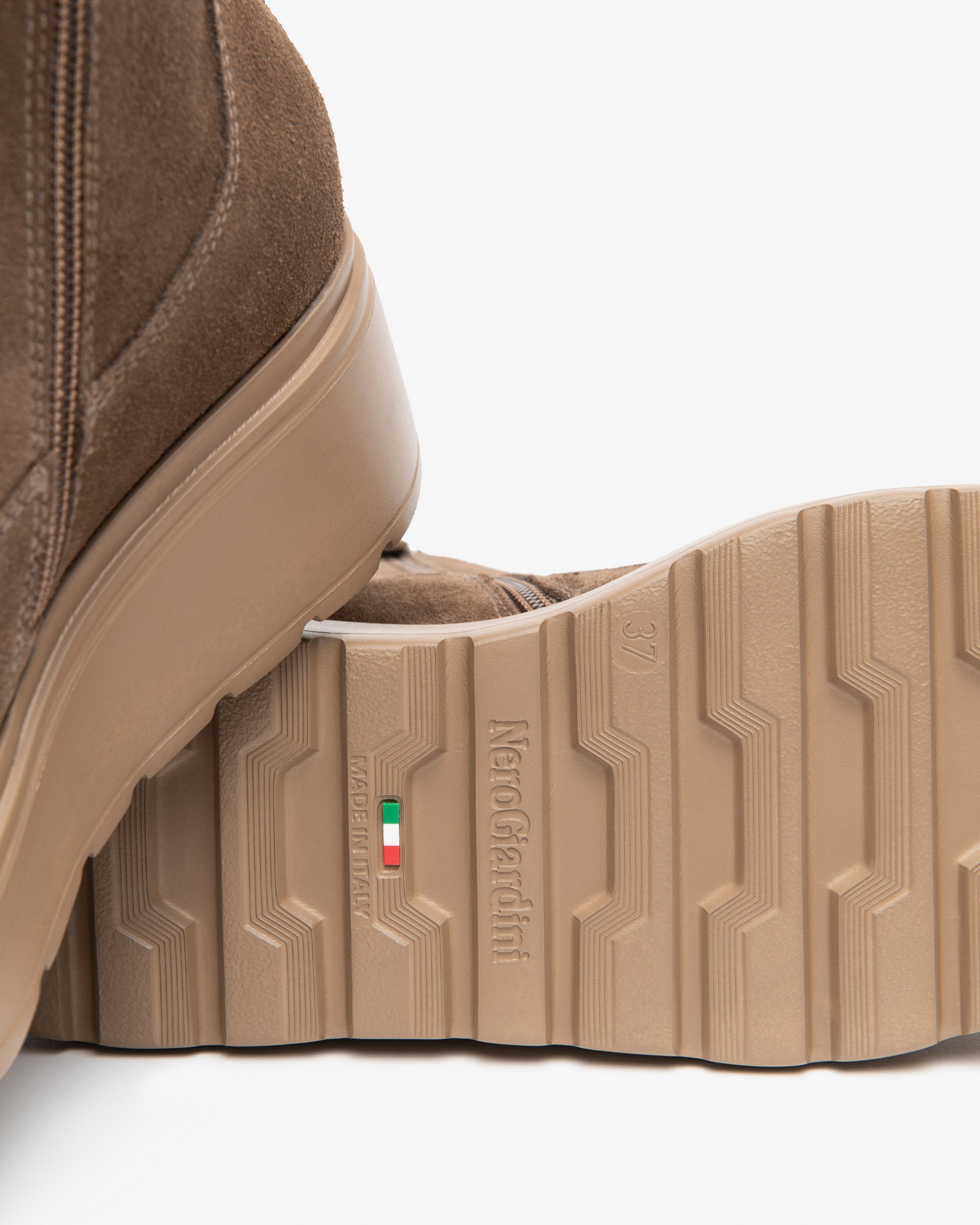 NeroGiardini Bottines Femme Velours Plateforme 55mm