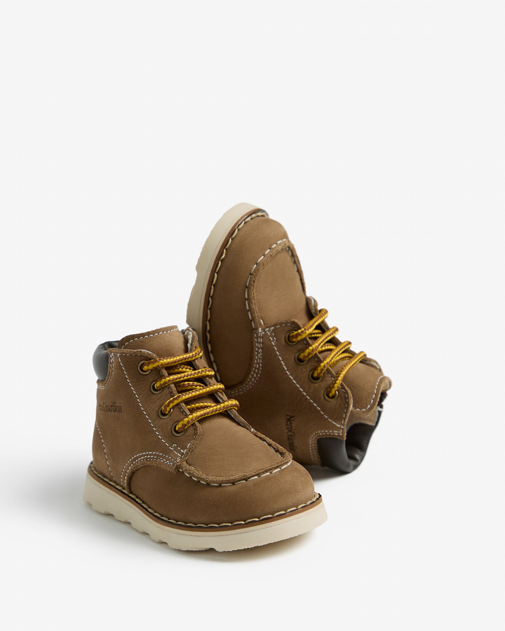 Nerogiardini Bottines Junior Bottines Garçon Cuir Zip