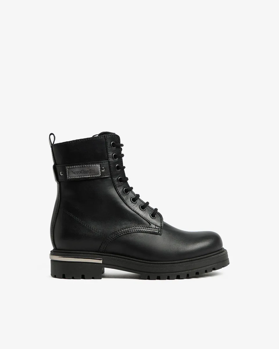 NeroGiardini Bottines Motardes Teen Fille Cuir 31