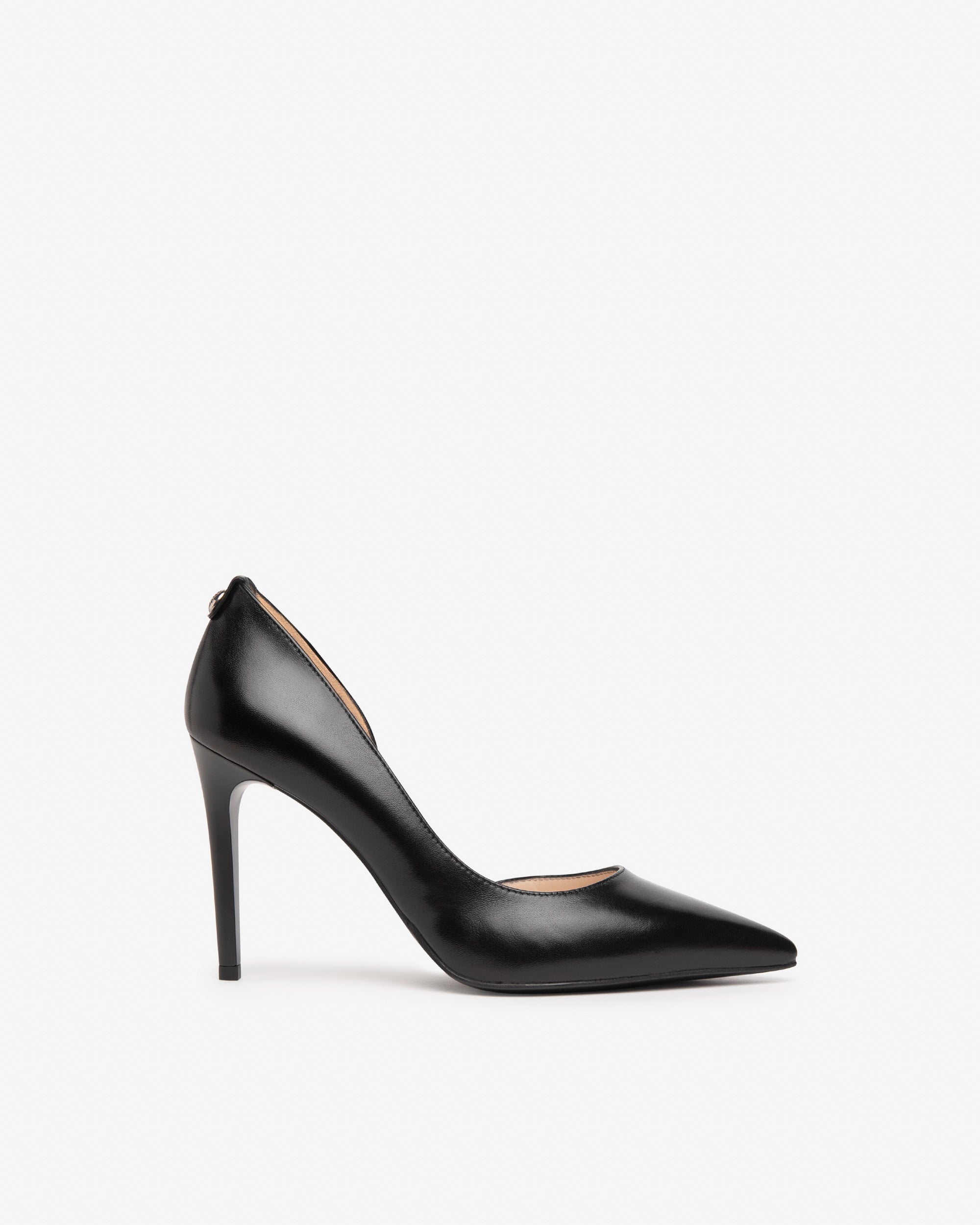 Nerogiardini Escarpins cuir noir talon 95 mm femme