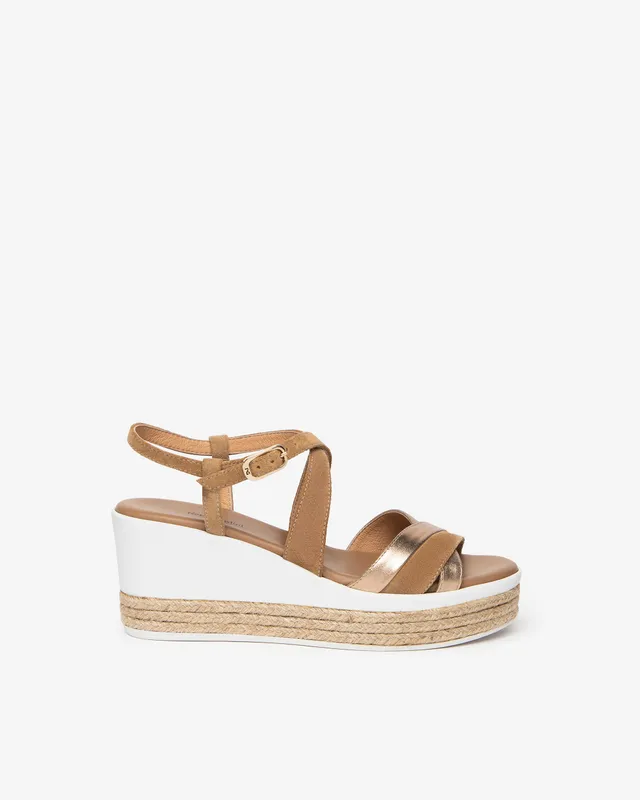 NeroGiardini Sandales Femme Cuir et Daim Italie