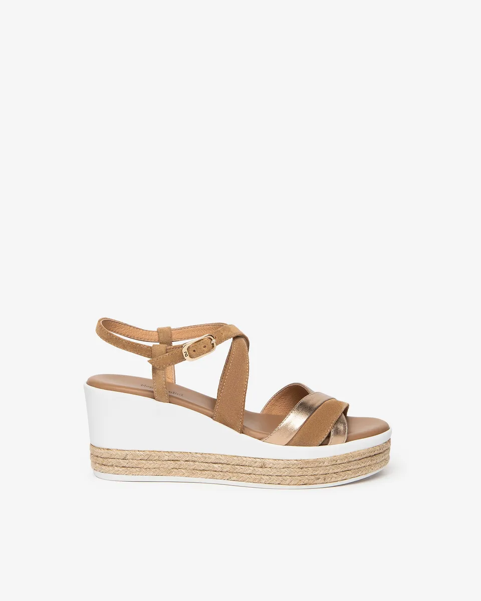 NeroGiardini Sandales Femme Cuir et Daim Italie
