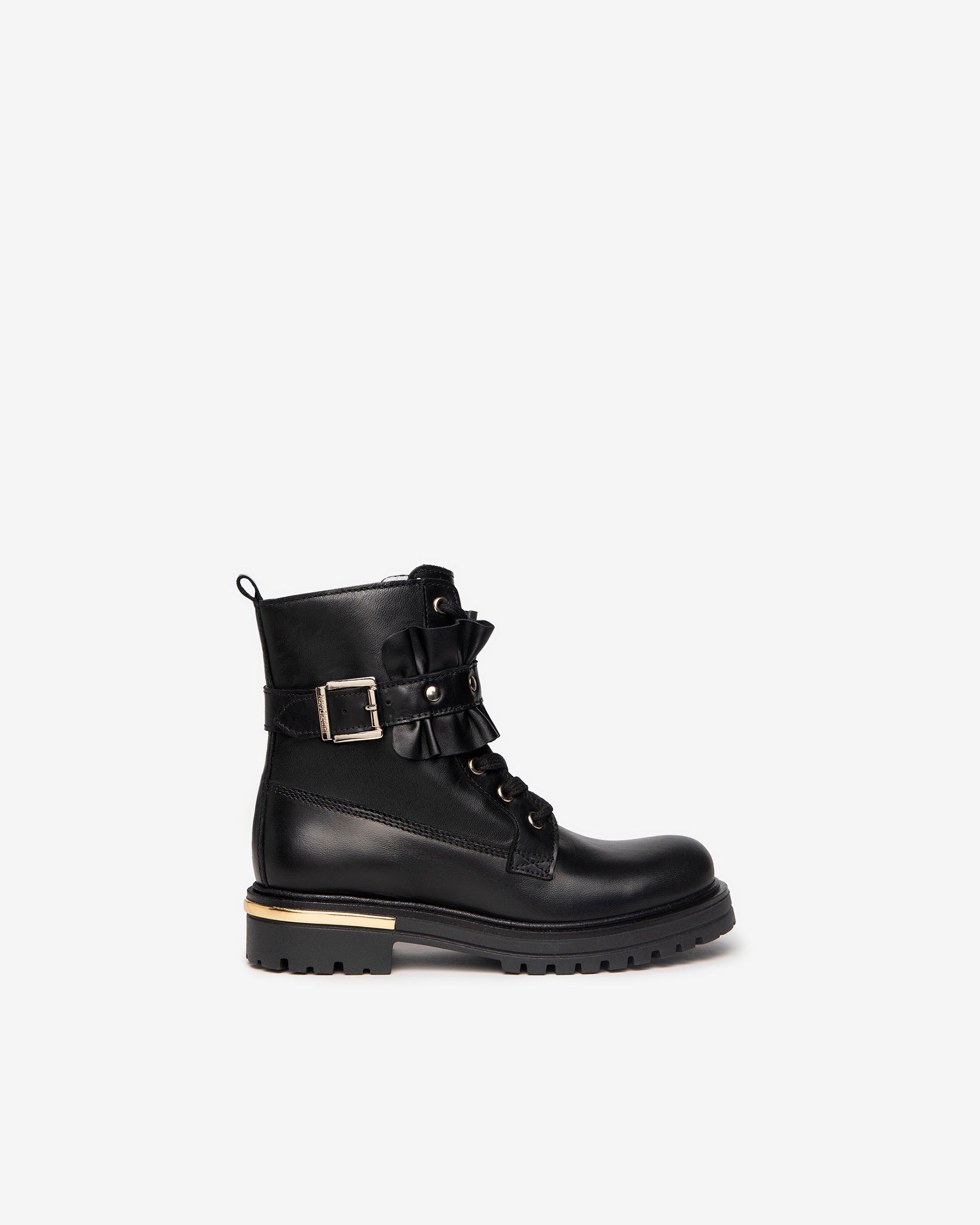 NeroGiardini Bottines Fille Cuir Zip Semelle Légère