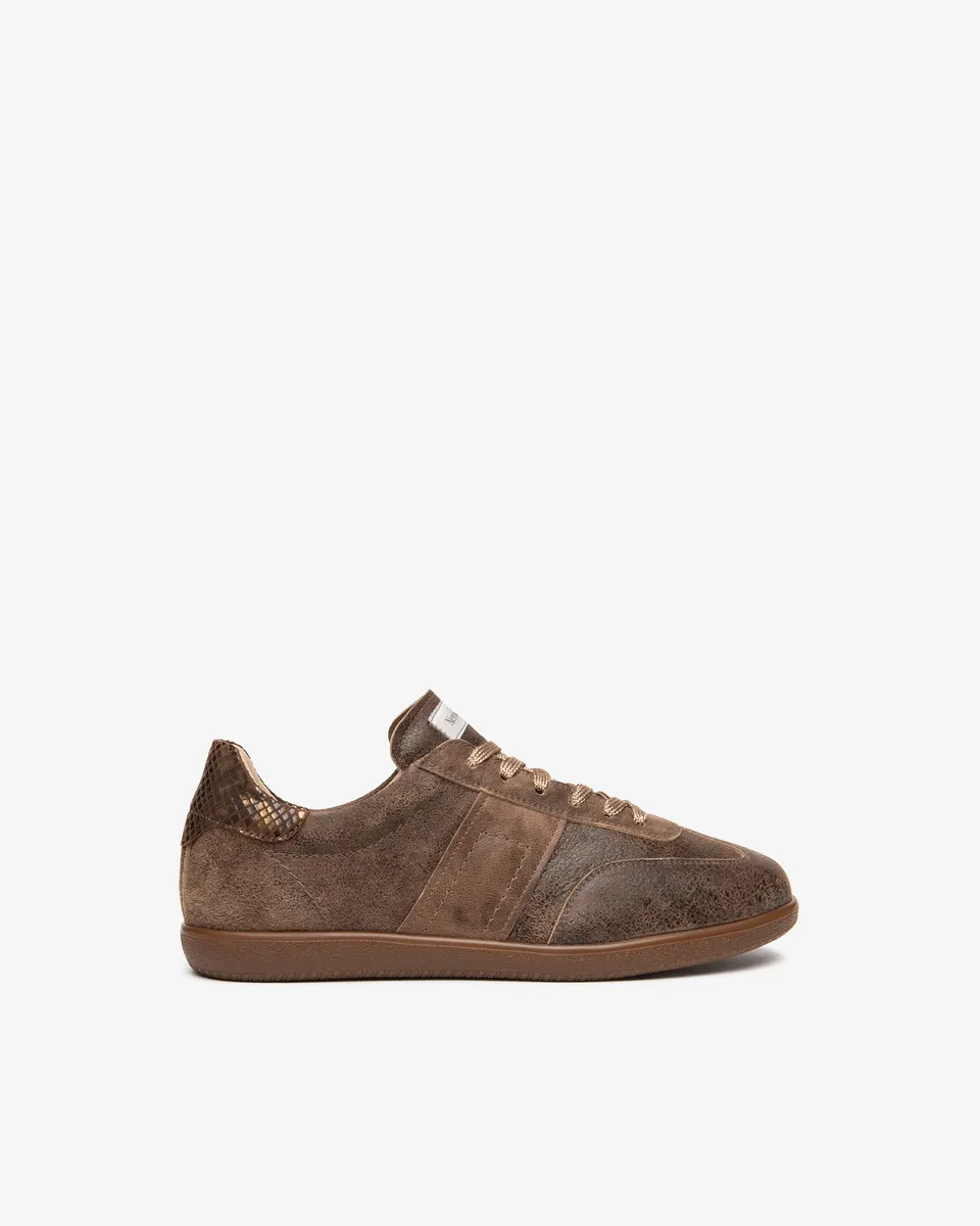 NeroGiardini Sneakers Femme Cuir Python Vieilli