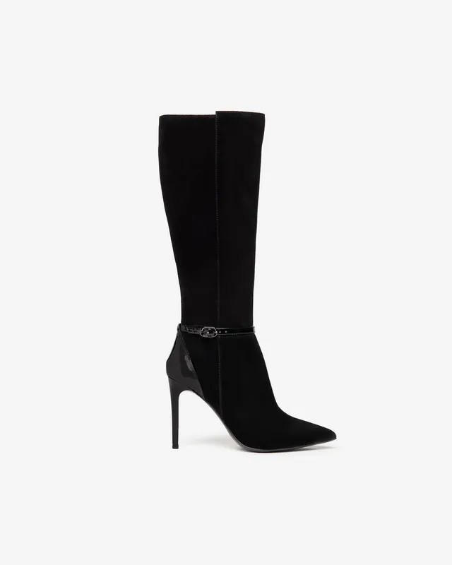NeroGiardini Bottes Femme Velours Vernis 38