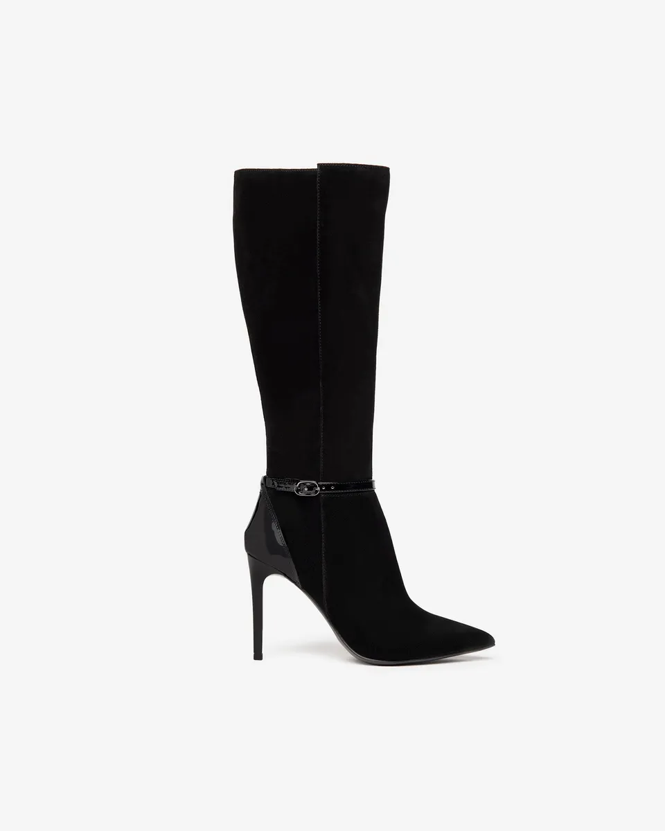 NeroGiardini Bottes Femme Velours Vernis 38