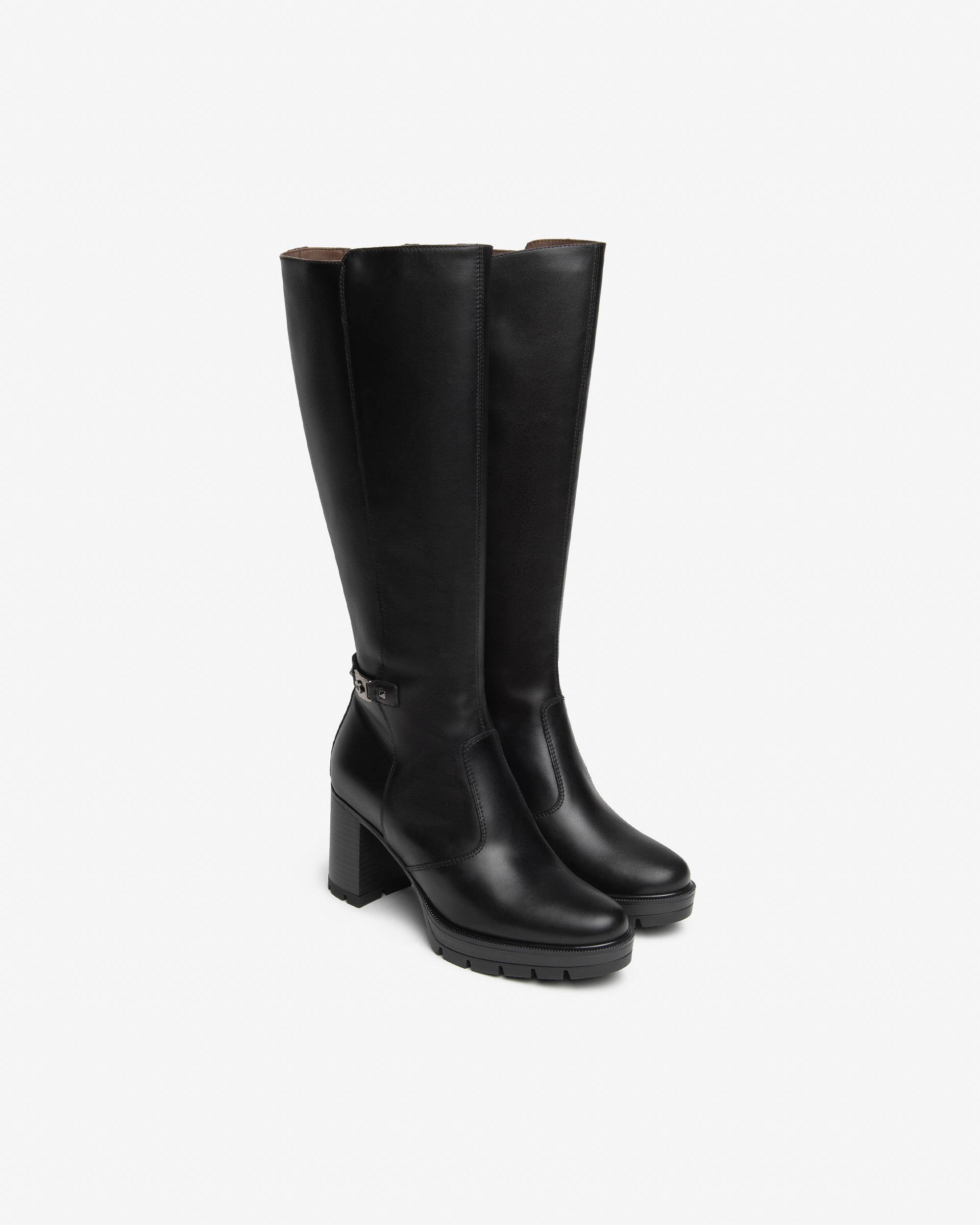 NeroGiardini Bottes bottes femme cuir talon 80mm 38