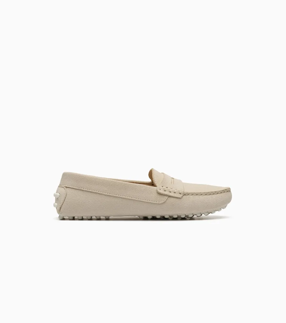 JAK Strada SD Cream mocassins suède crème femme