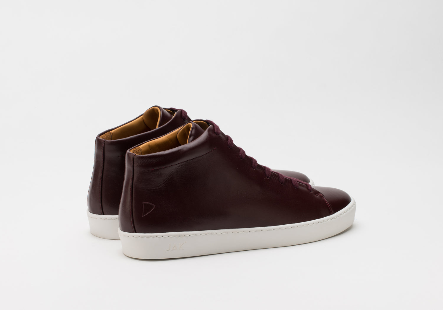 JAK Royal Hi Bordeaux sneakers cuir montant bordeaux