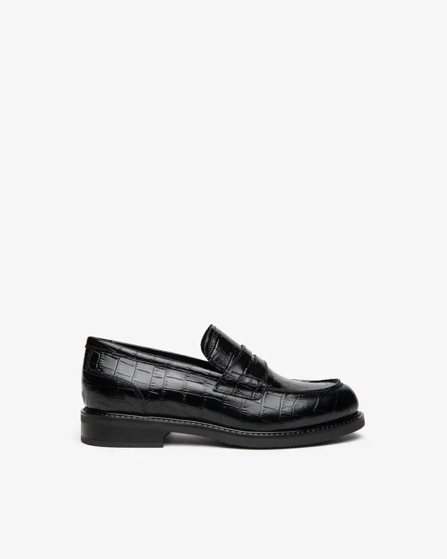 NeroGiardini Mocassins Femme Cuir Effet Crocodile