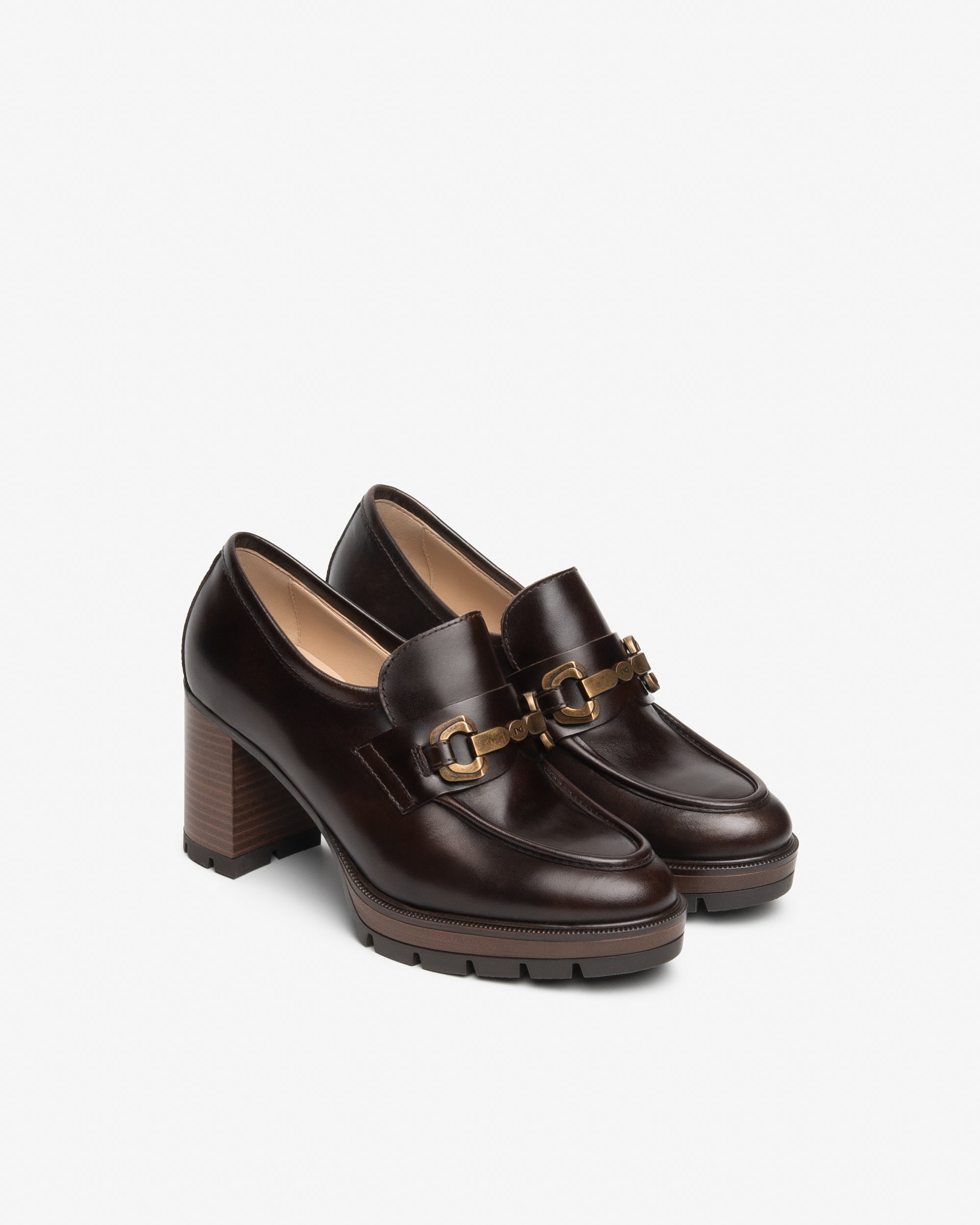 NeroGiardini Mocassins Femme Cuir Talon 80 mm