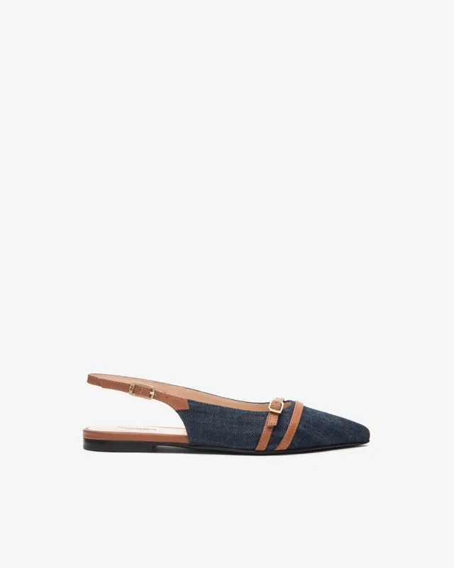NeroGiardini Slingbacks Femme Tissu Cuir Bureau