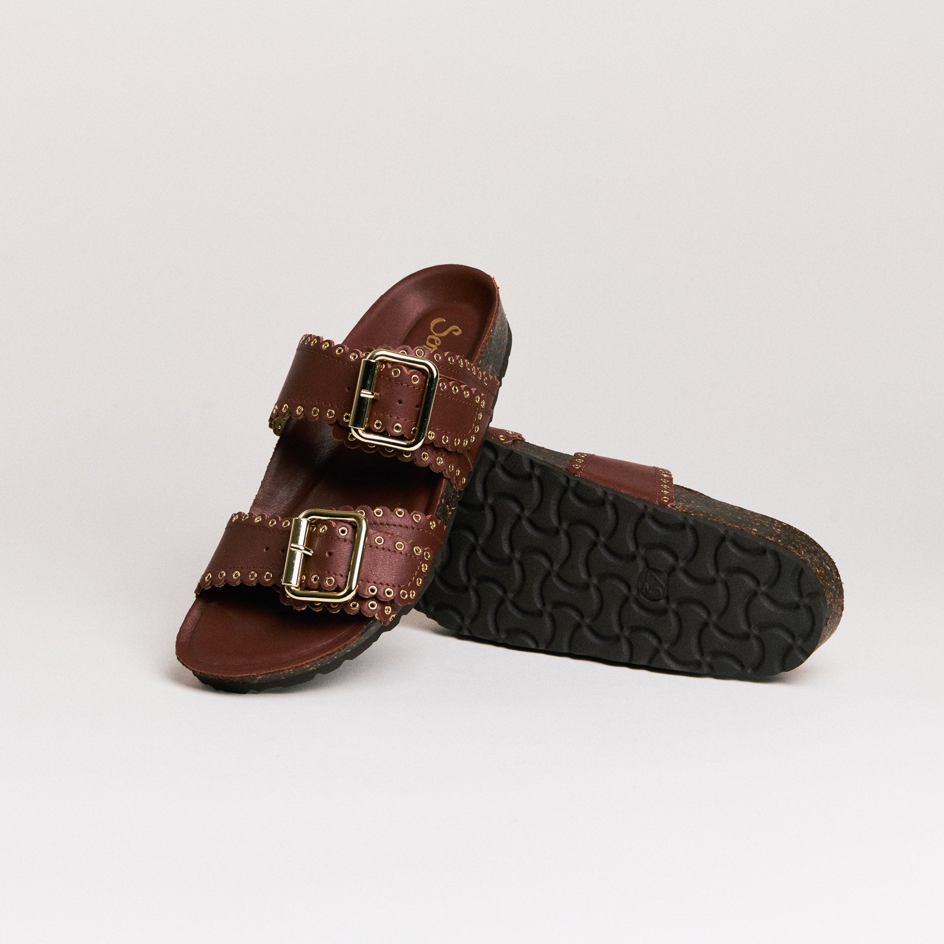 SMR Arianna Oslo 3044 Mules Marron Cuir