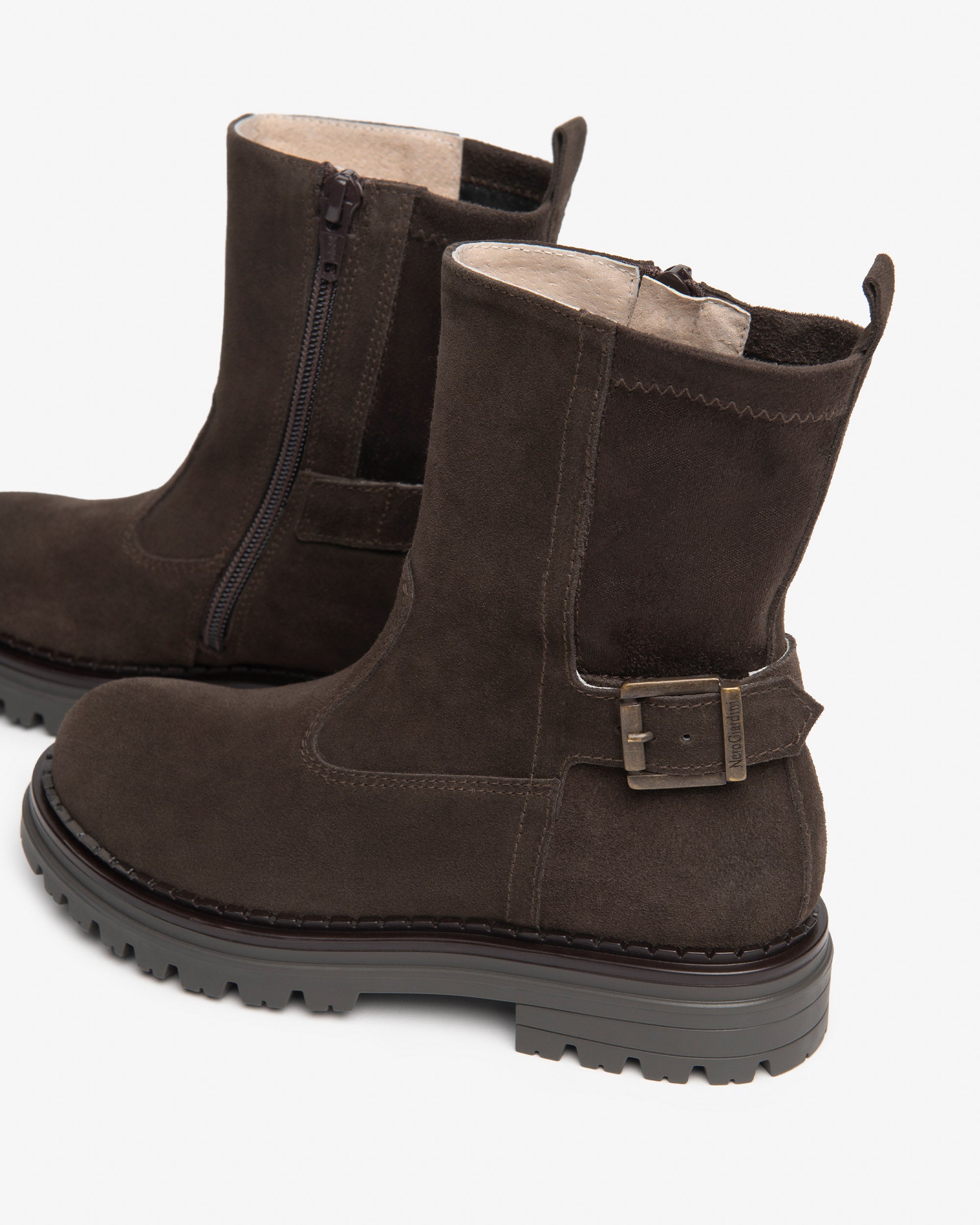 NeroGiardini Bottines teen fille daim boucle 34